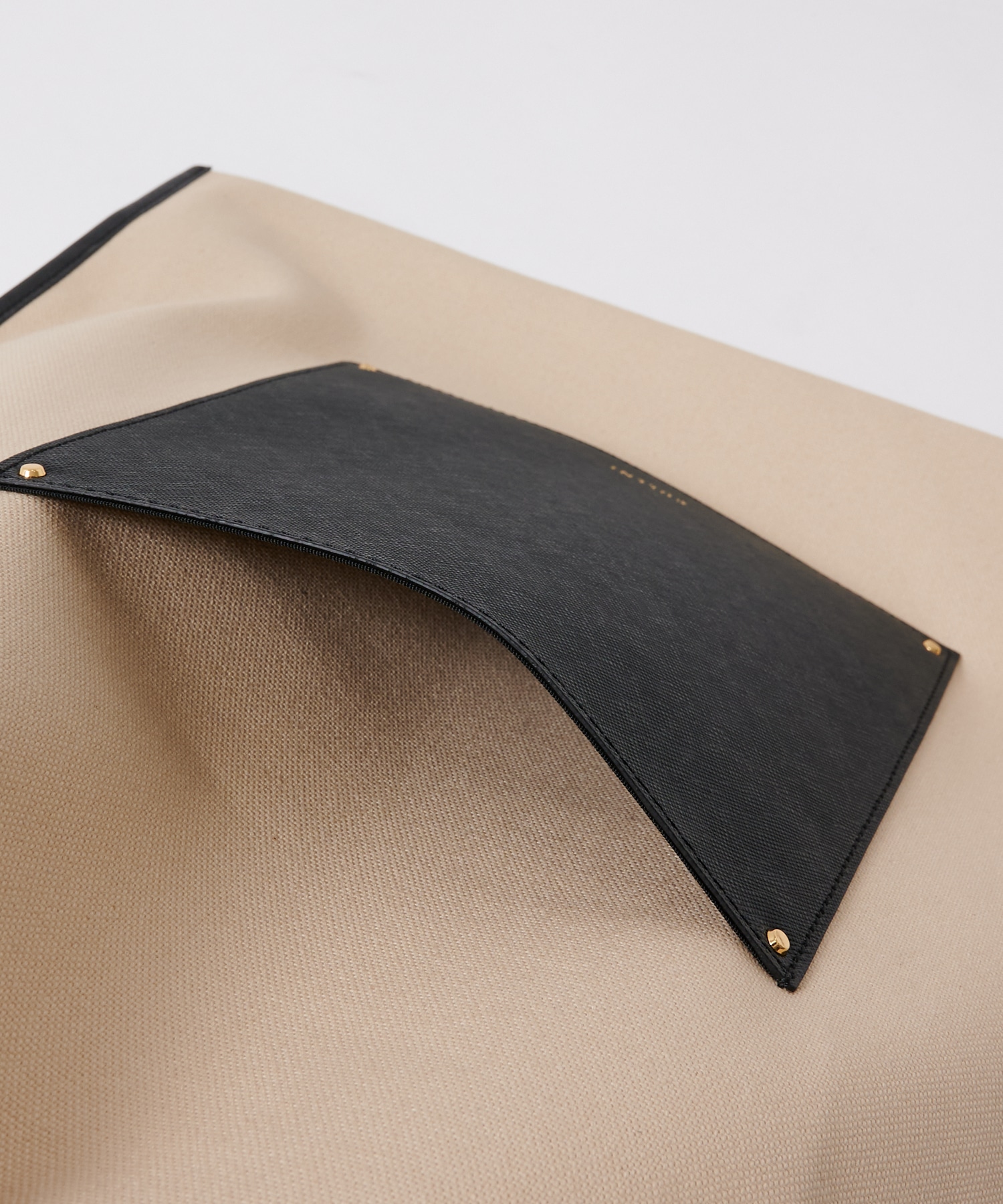 別注Leather Pocket Canvas Eco Tote CULLNI