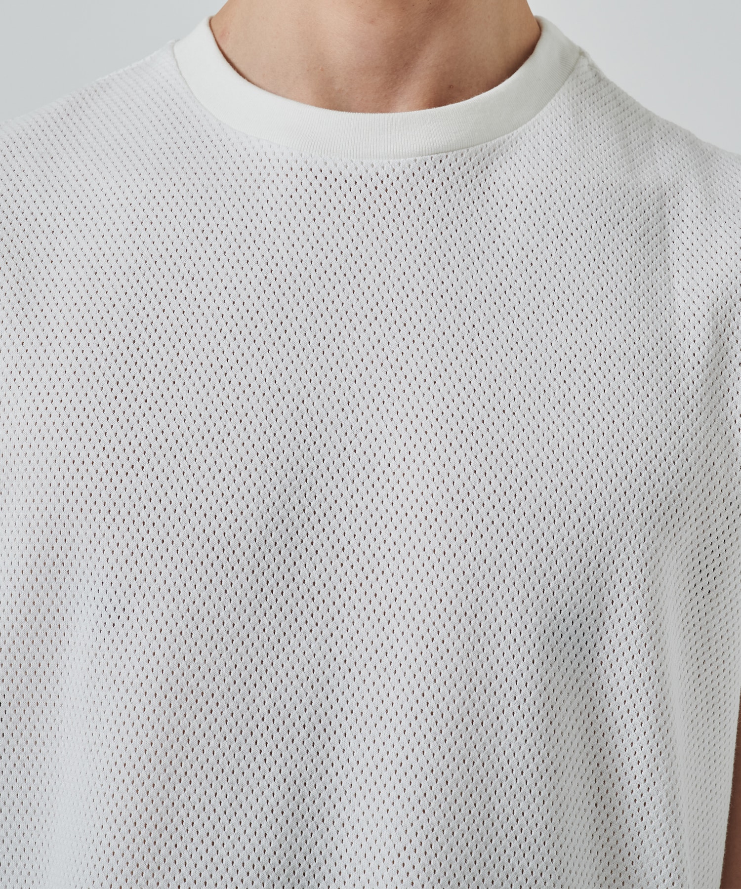 オーガニックコットンメッシュ / メッシュスリーブレスTEE MARKAWARE/marka
