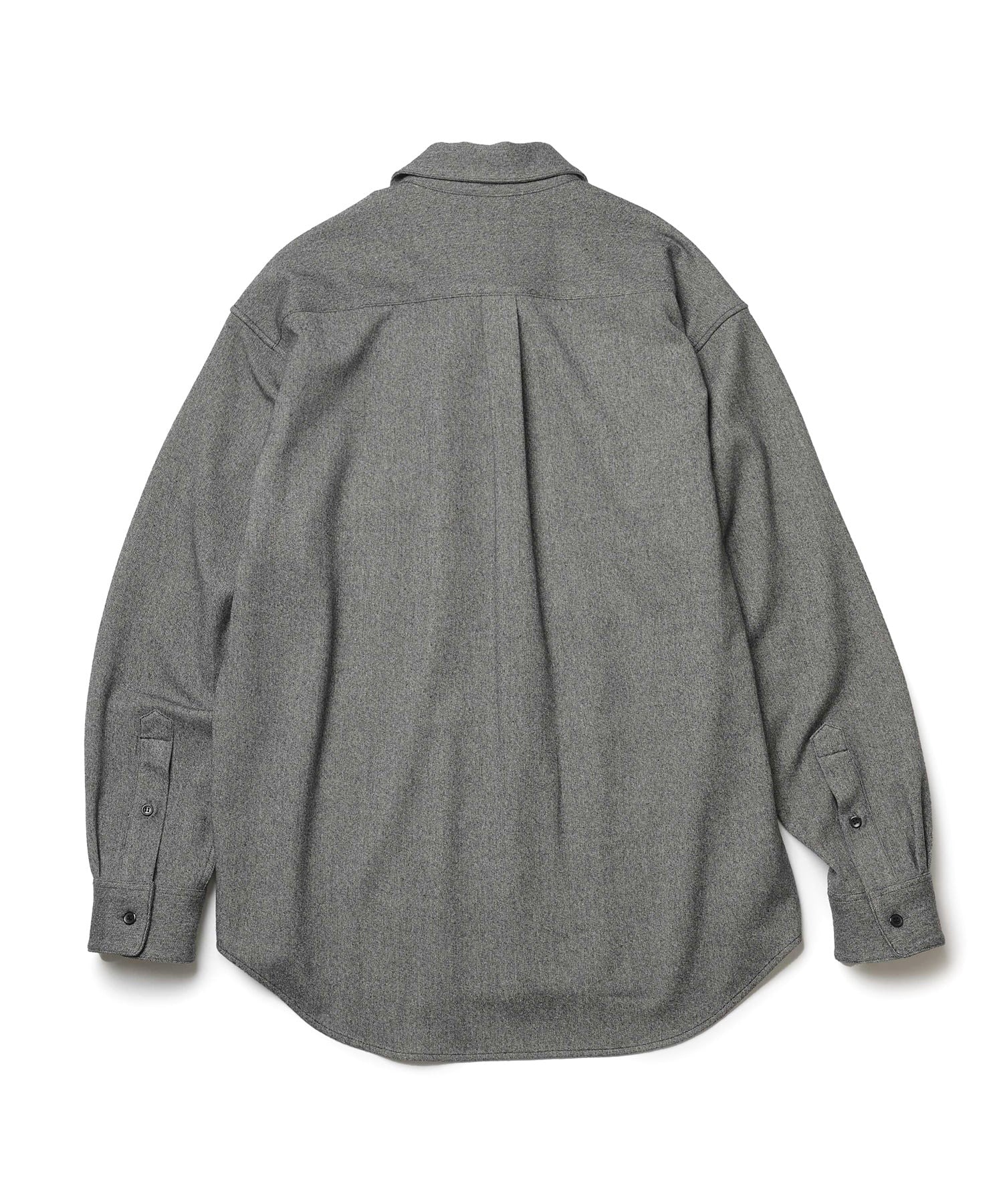 PEACHSKIN STRETCH GABARDINE /CPO SHIRT MR.OLIVE