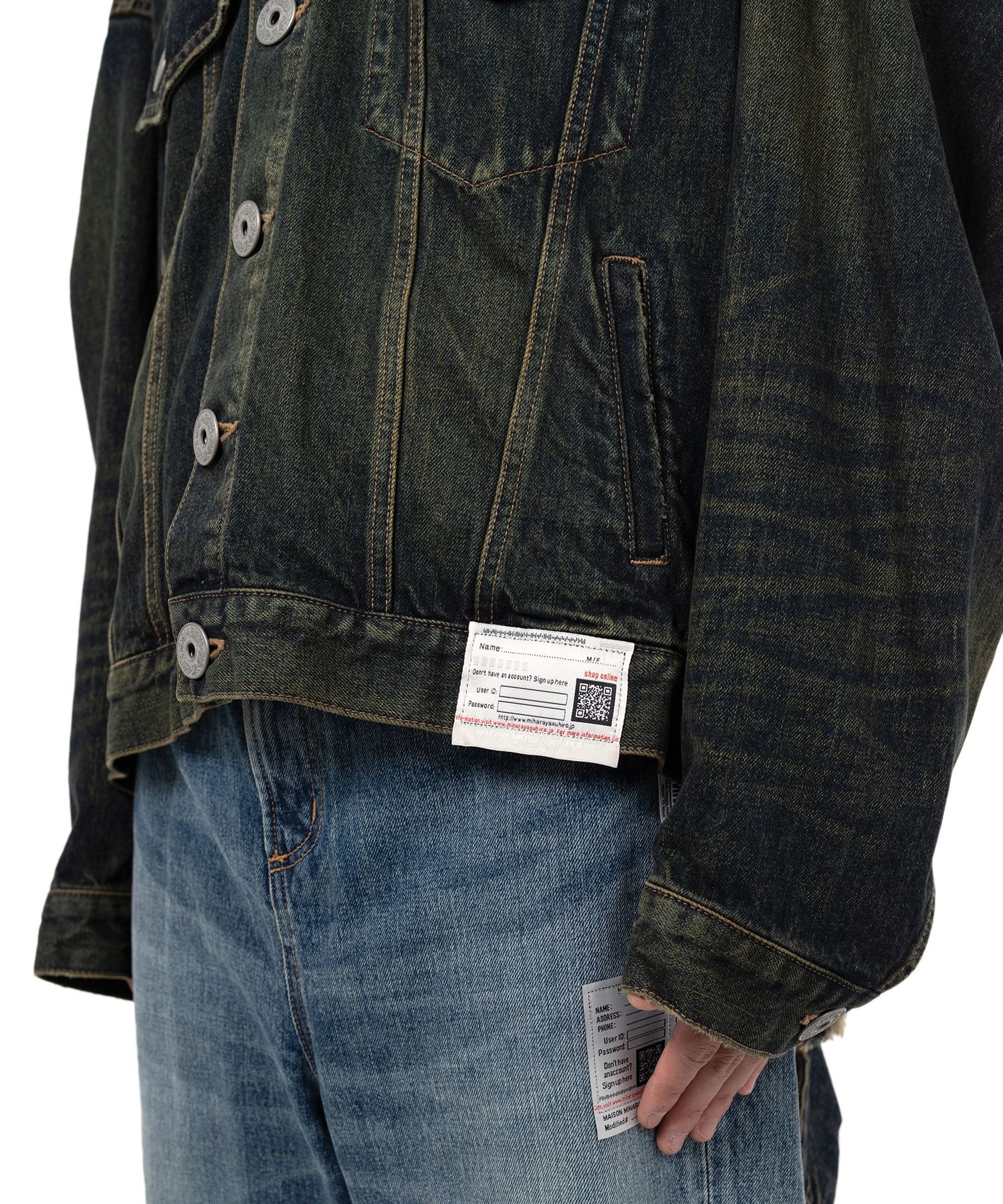 DECONSTRUCTED DENIM BLOUSON Maison MIHARA YASUHIRO