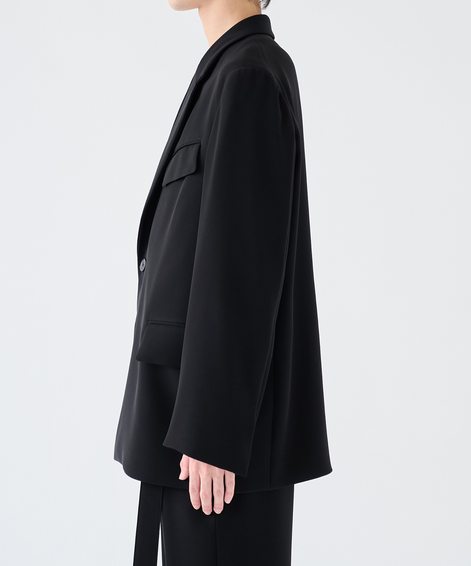Double Cloth Twill Zip Pocket Tailored Jacket CULLNI