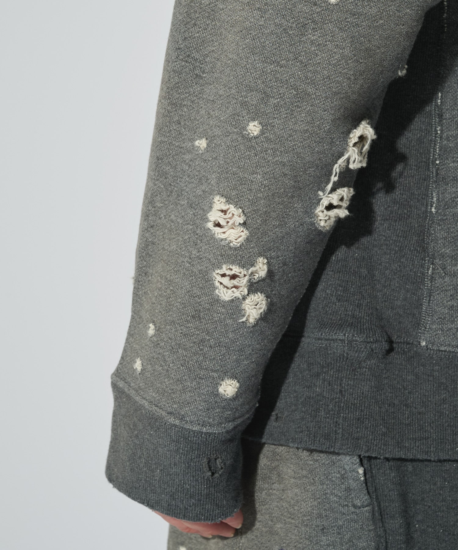 別注 Deconstructed Sweat Shirt - Cotton French Terry NEEDLES