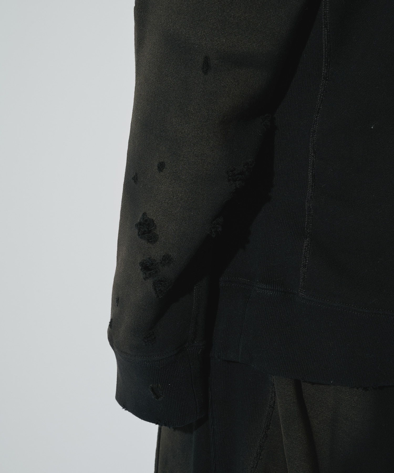 別注 Deconstructed Sweat Shirt - Cotton French Terry NEEDLES