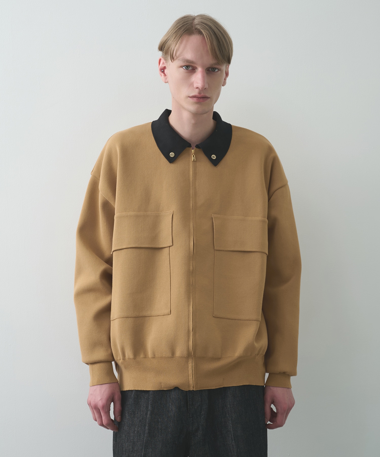 別注 BIG POCKET ZIP UP KNIT JACKET CULLNI