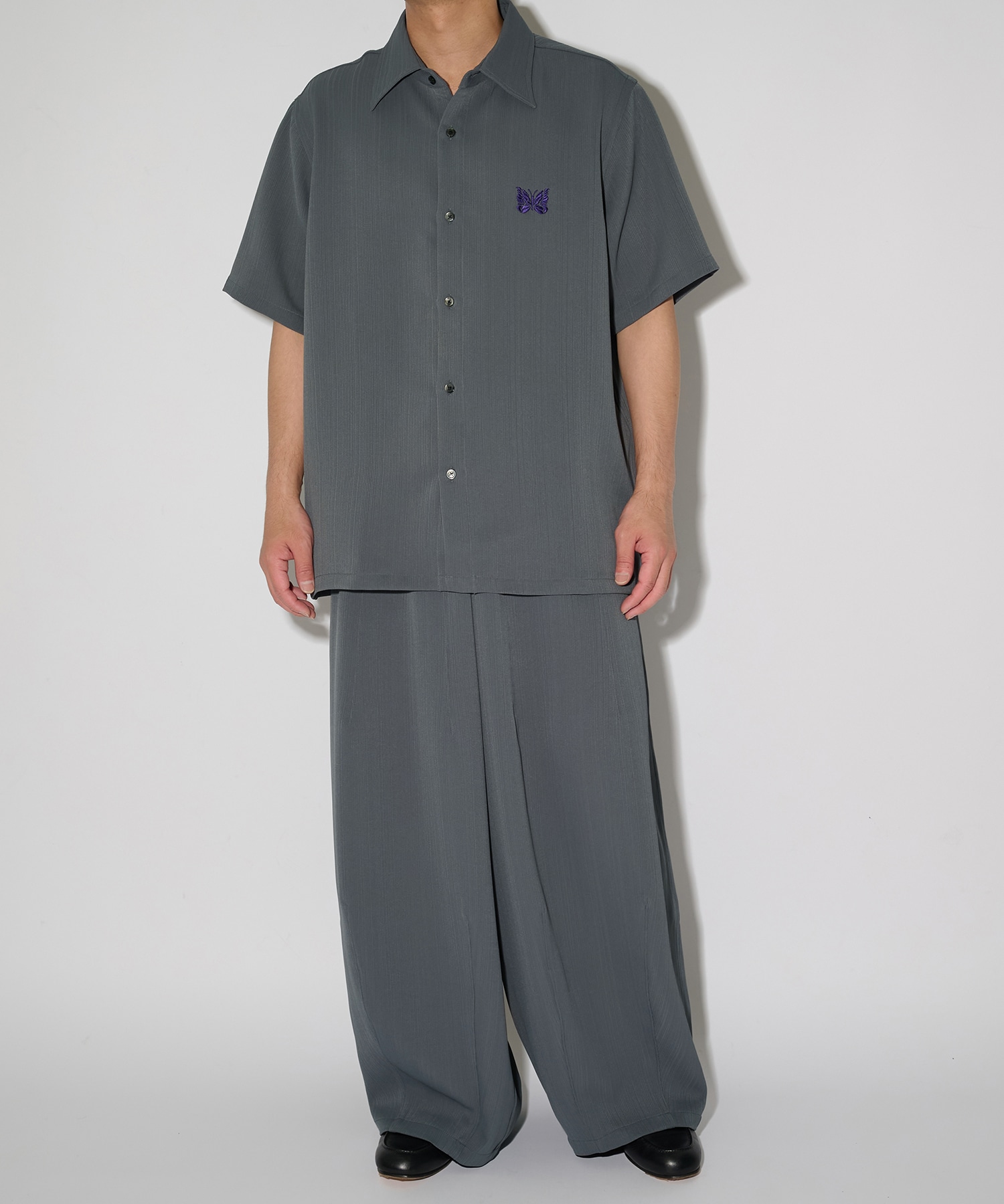 別注 Papillon Emb. H.D. Pant - Art Pique Pleats NEEDLES