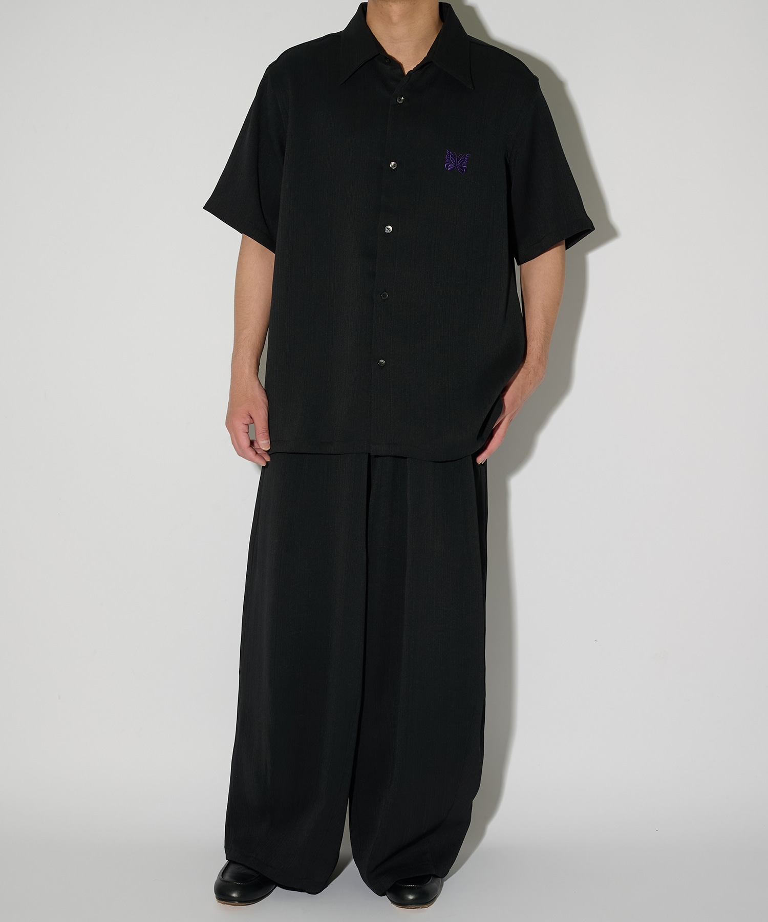 別注 Papillon Emb. H.D. Pant - Art Pique Pleats NEEDLES