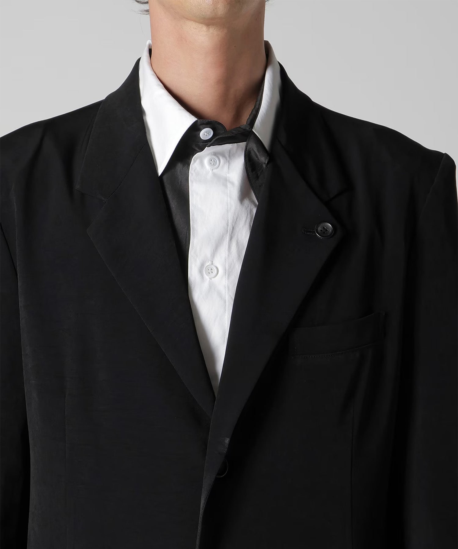 シルク二重ラペルJ Yohji Yamamoto