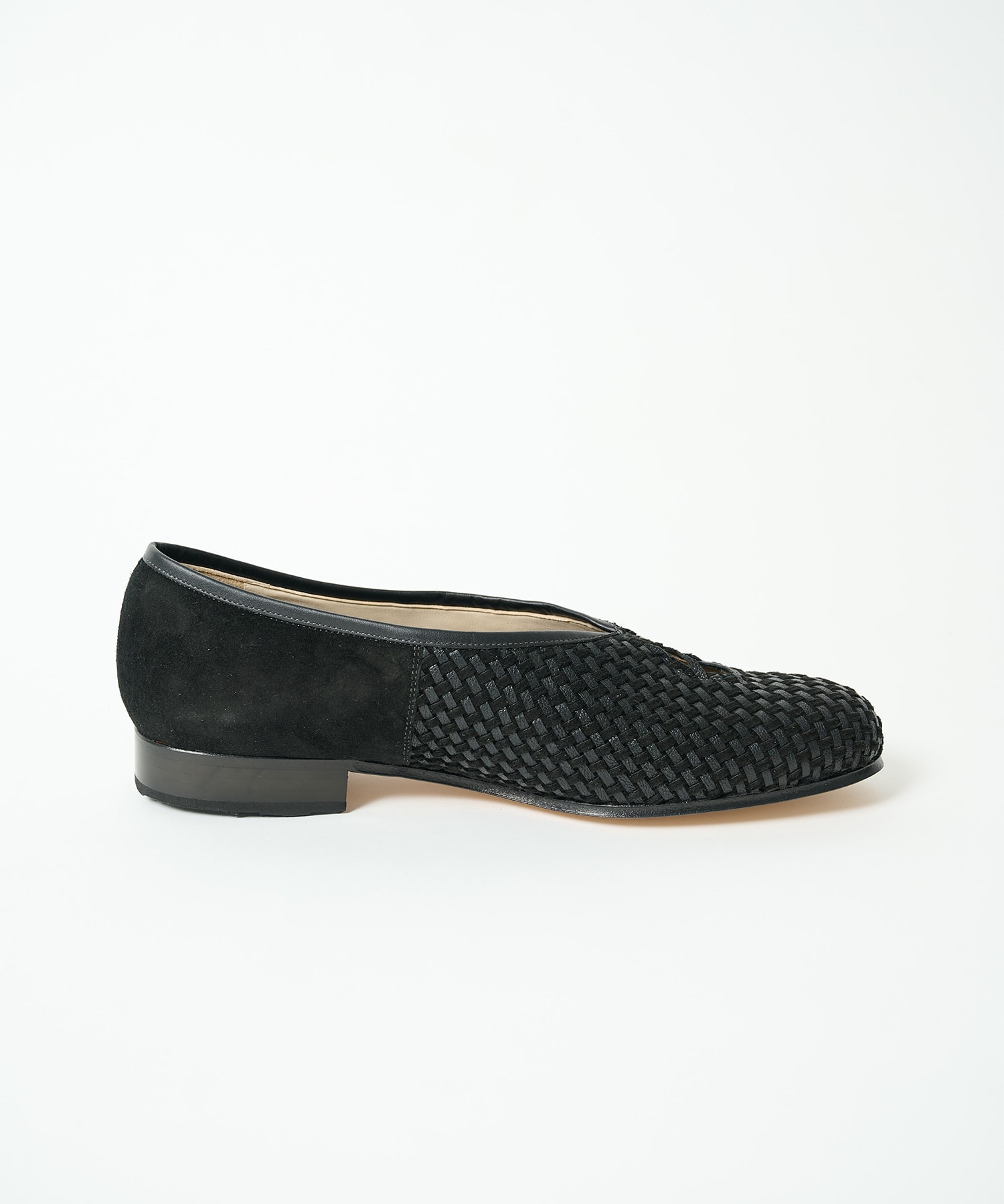 Tear Pumps Mesh Goat Suede Post Production