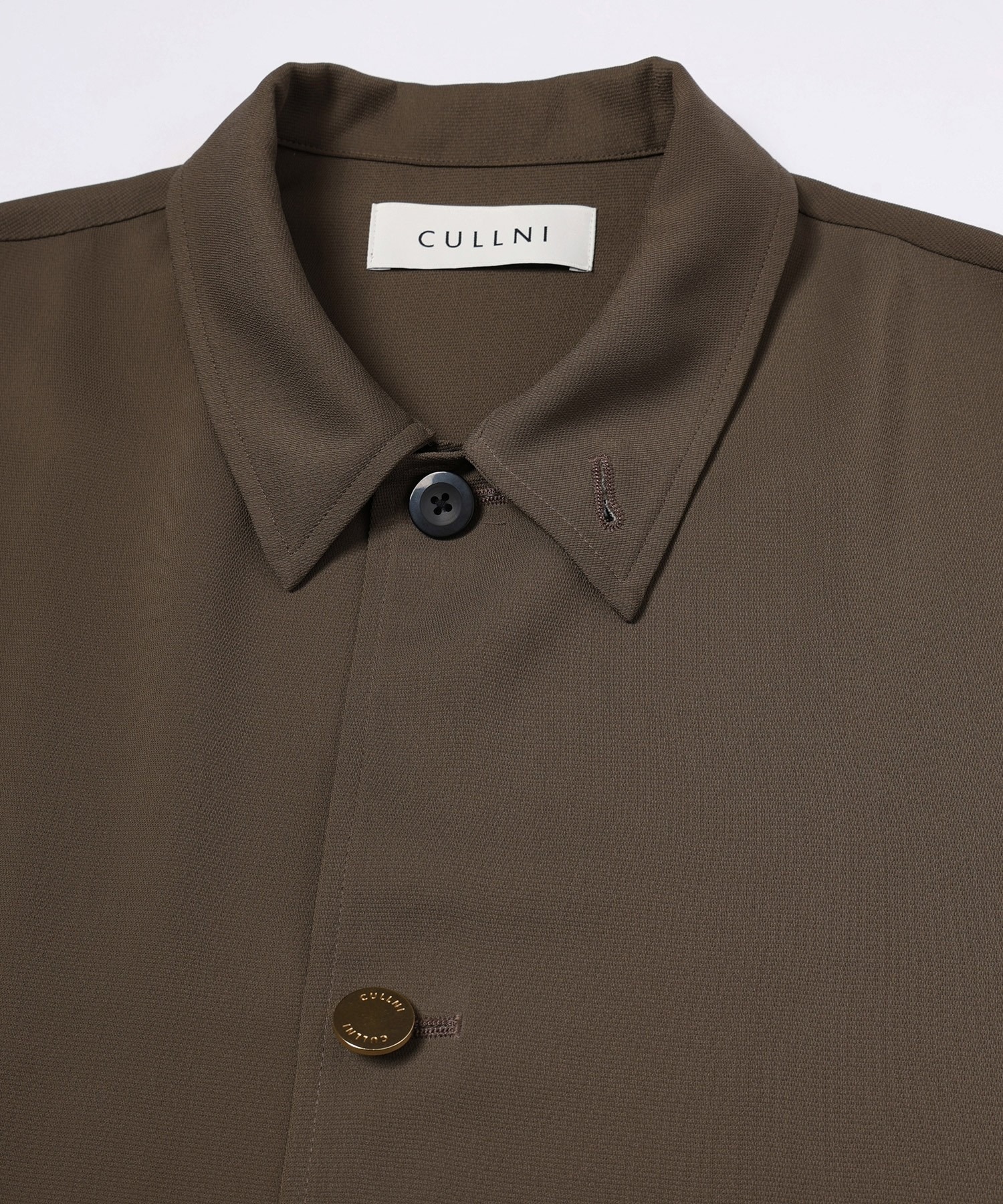 Dry Stretch Cloth Drawstring Short Sleeve Shirt CULLNI