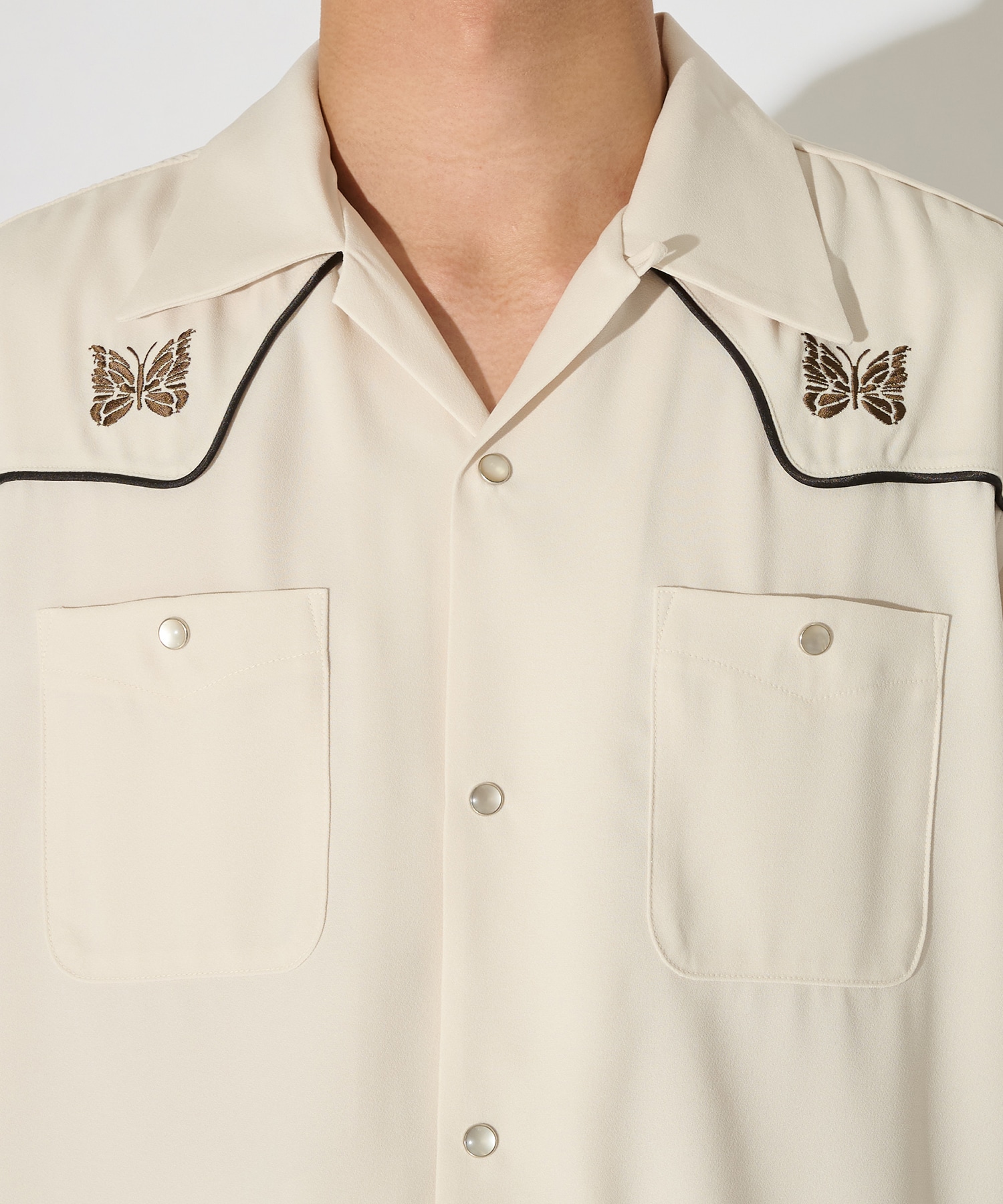 別注 Piping Cowboy S/S Shirt - Amunzen NEEDLES