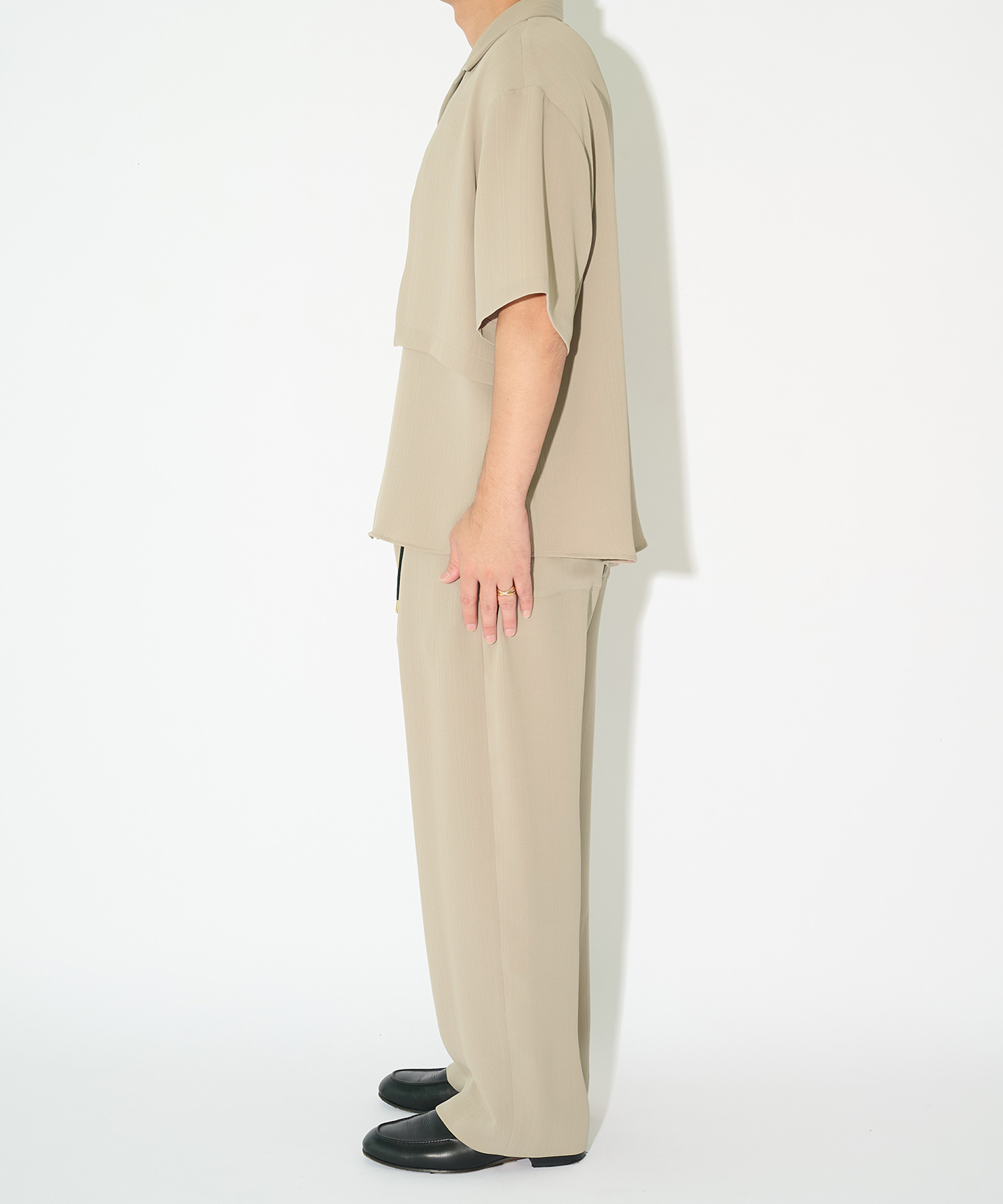 別注 Cord pique Drawstring Relaxed Pants CULLNI