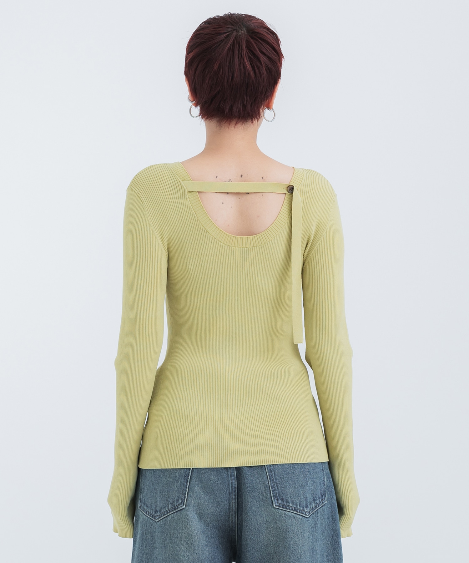 Slit Sleeve Knit Top STUDIOUS