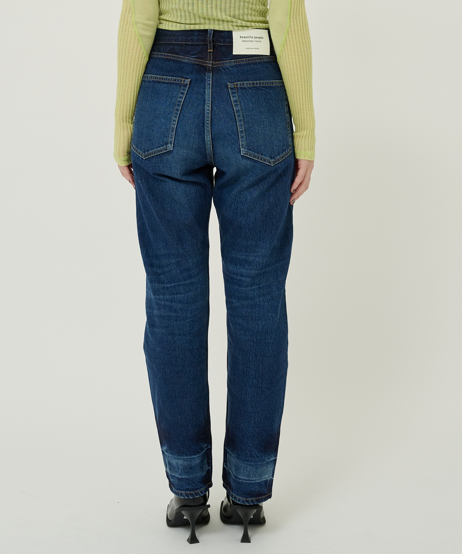 selvedge denim bleach straightpants beautiful people