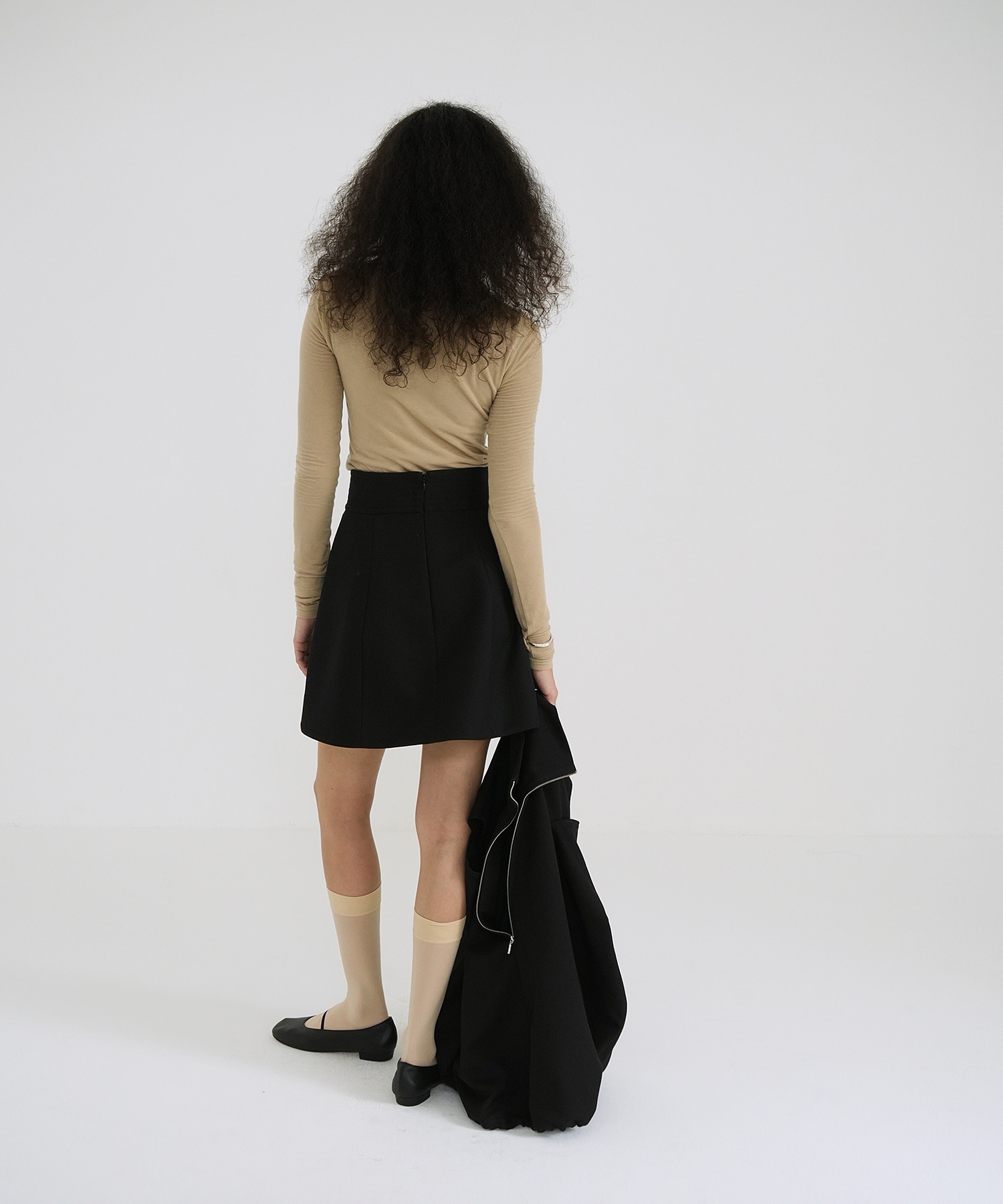 WIDE BELT CONSTRUCTIVE MINI SKIRT CLANE