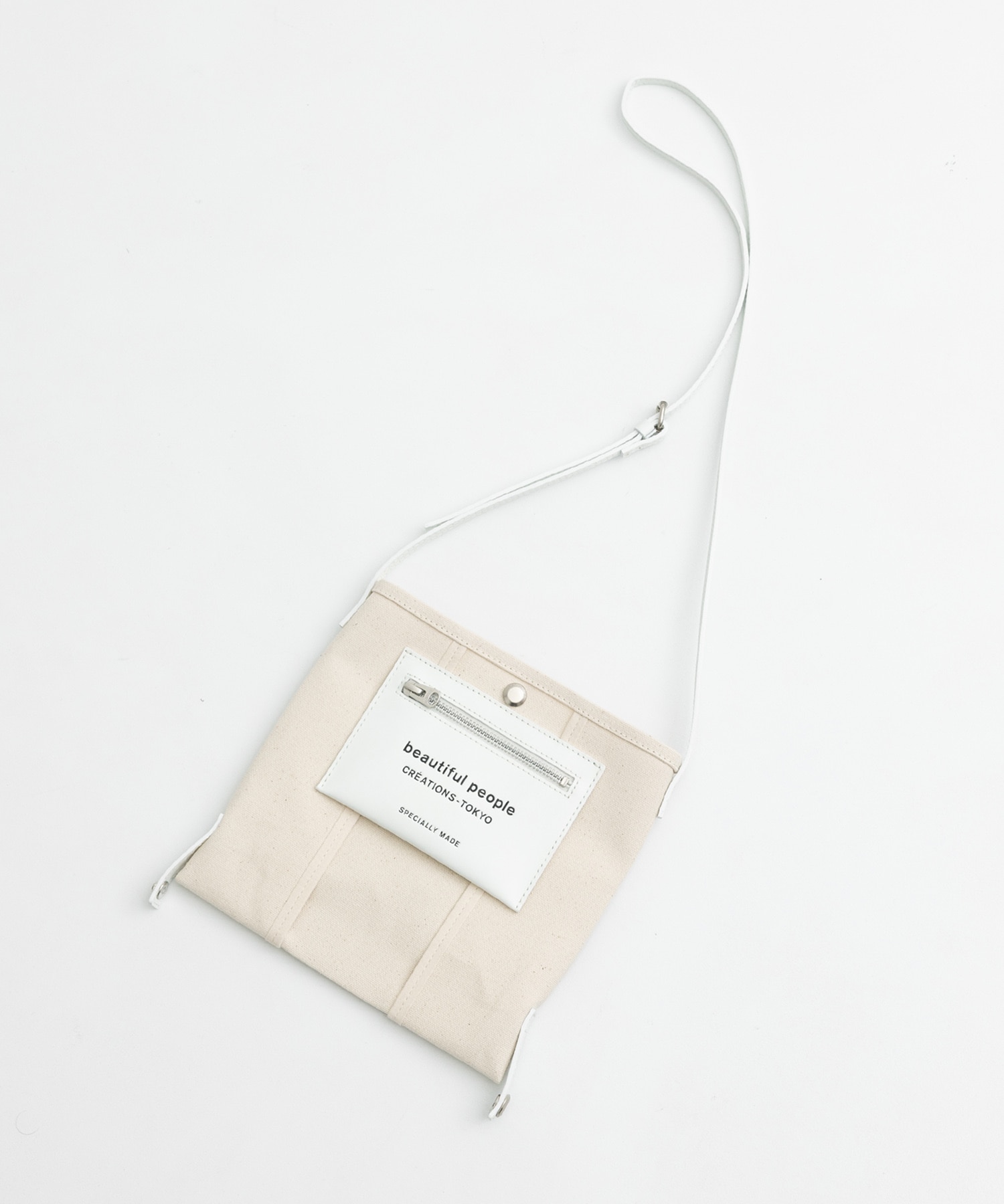 lining logo pocket mini shoulder bag beautiful people