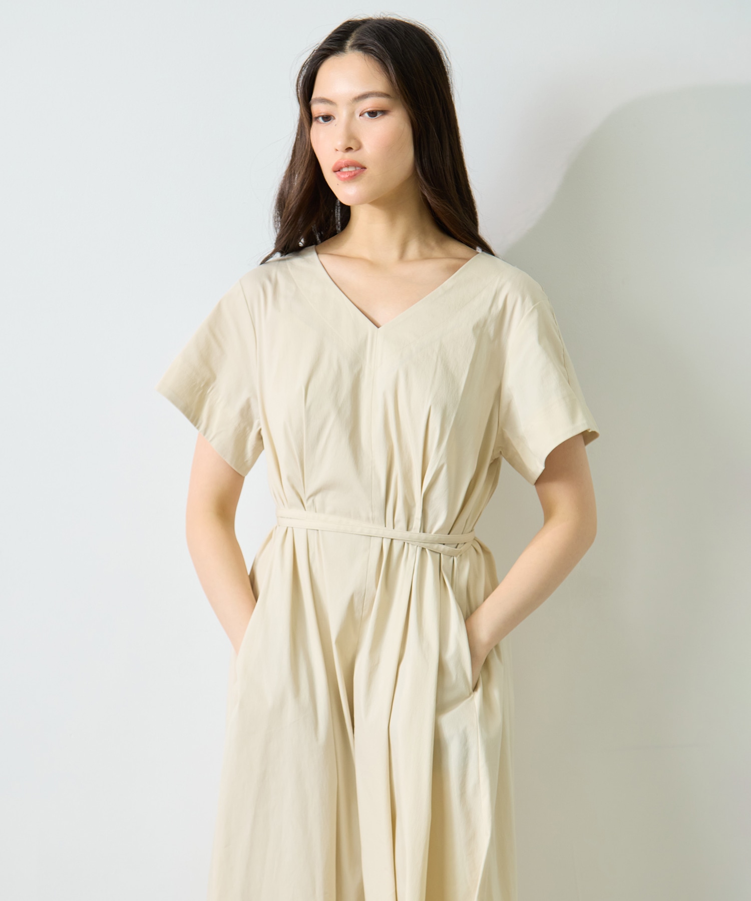 V-Neck Flare Dress STUDIOUS