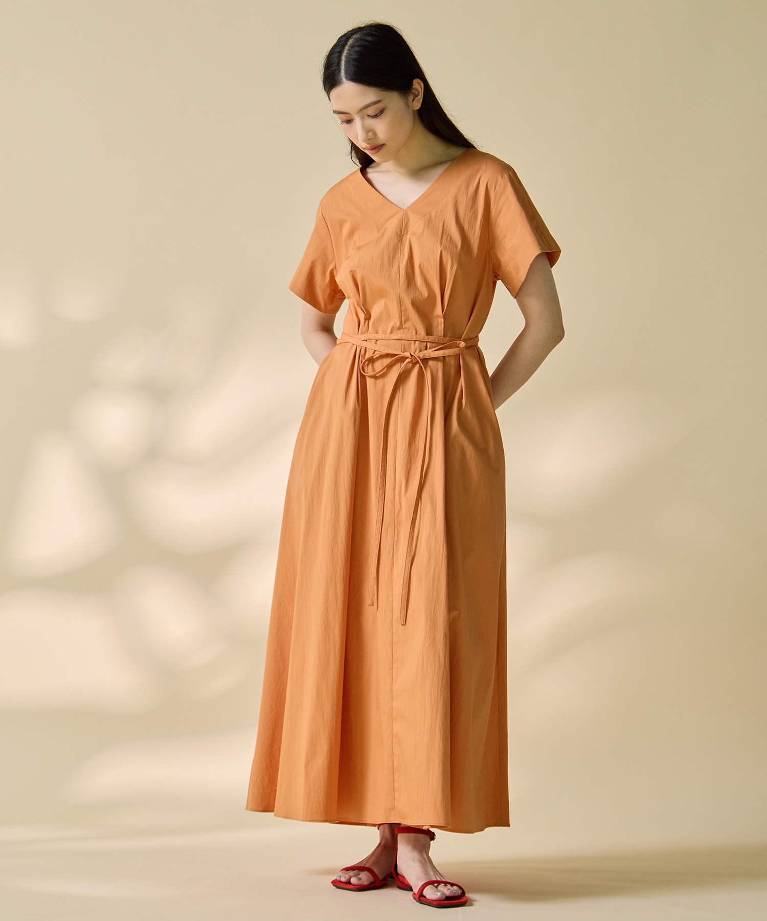 V-Neck Flare Dress STUDIOUS