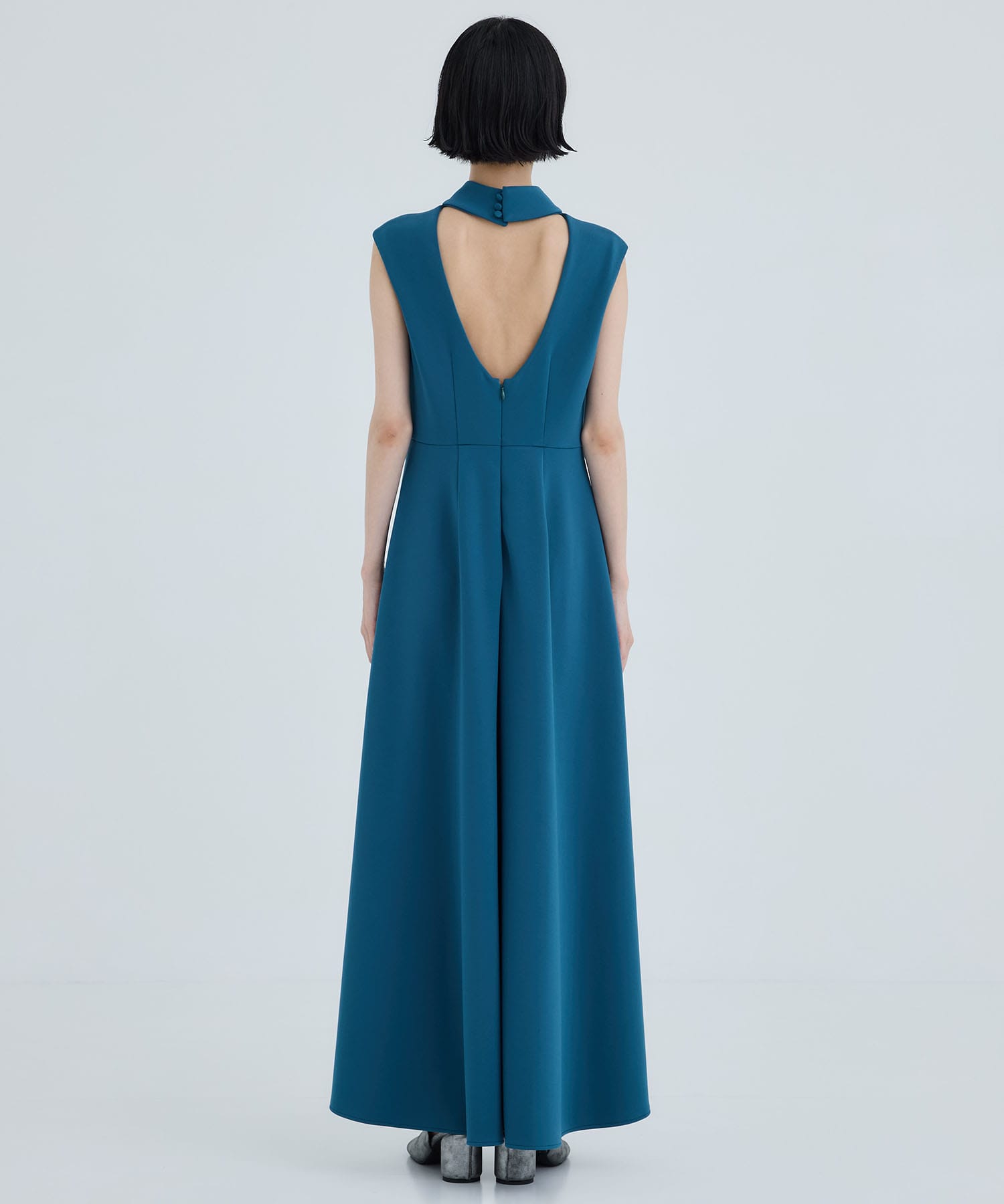 SPONDISH JERSEY LONG FLARE DRESS THINGS THAT MATTER