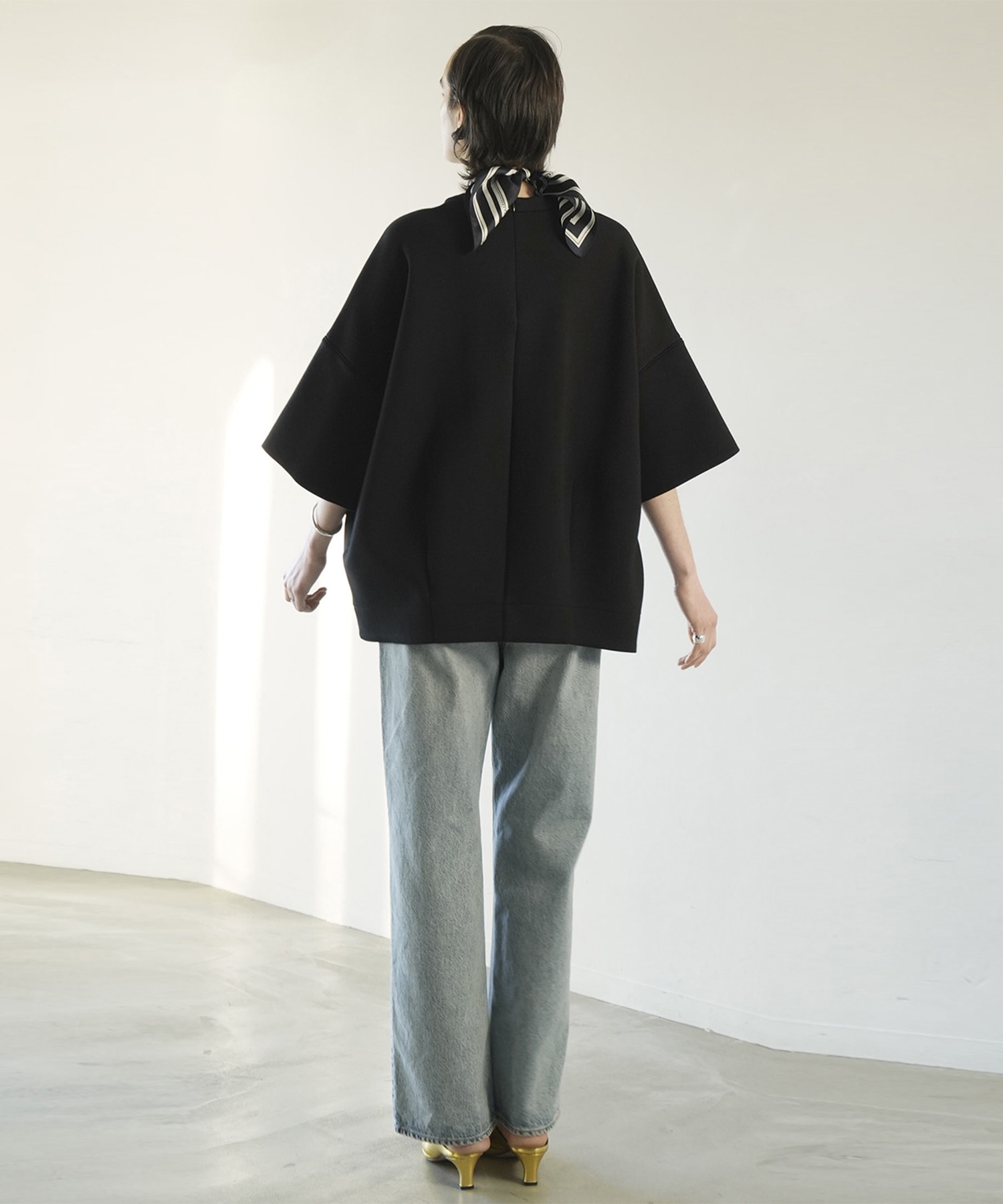 BULKY LINE HALF SLEEVE TOPS CLANE
