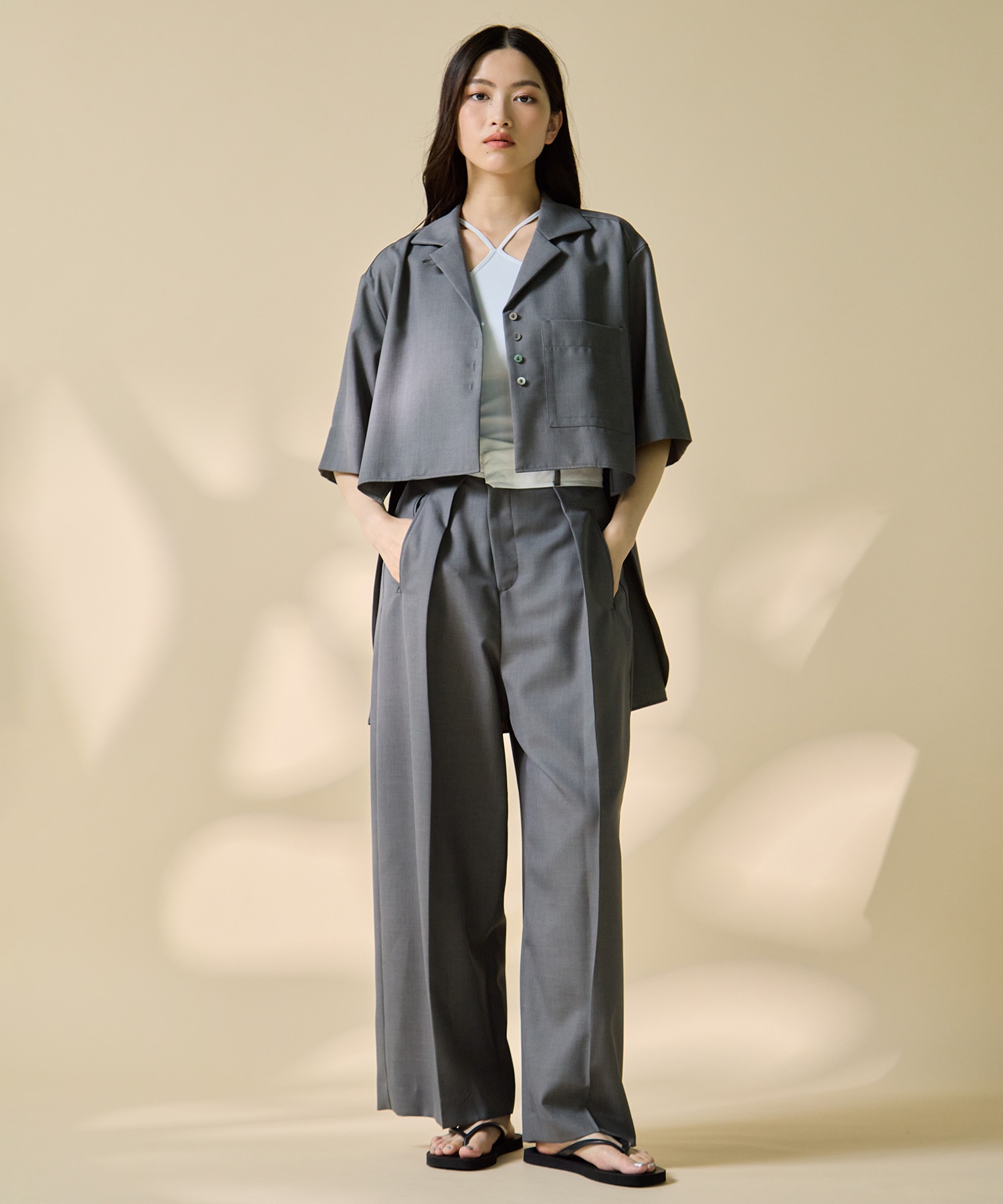Asymmetric Front Trousers STUDIOUS