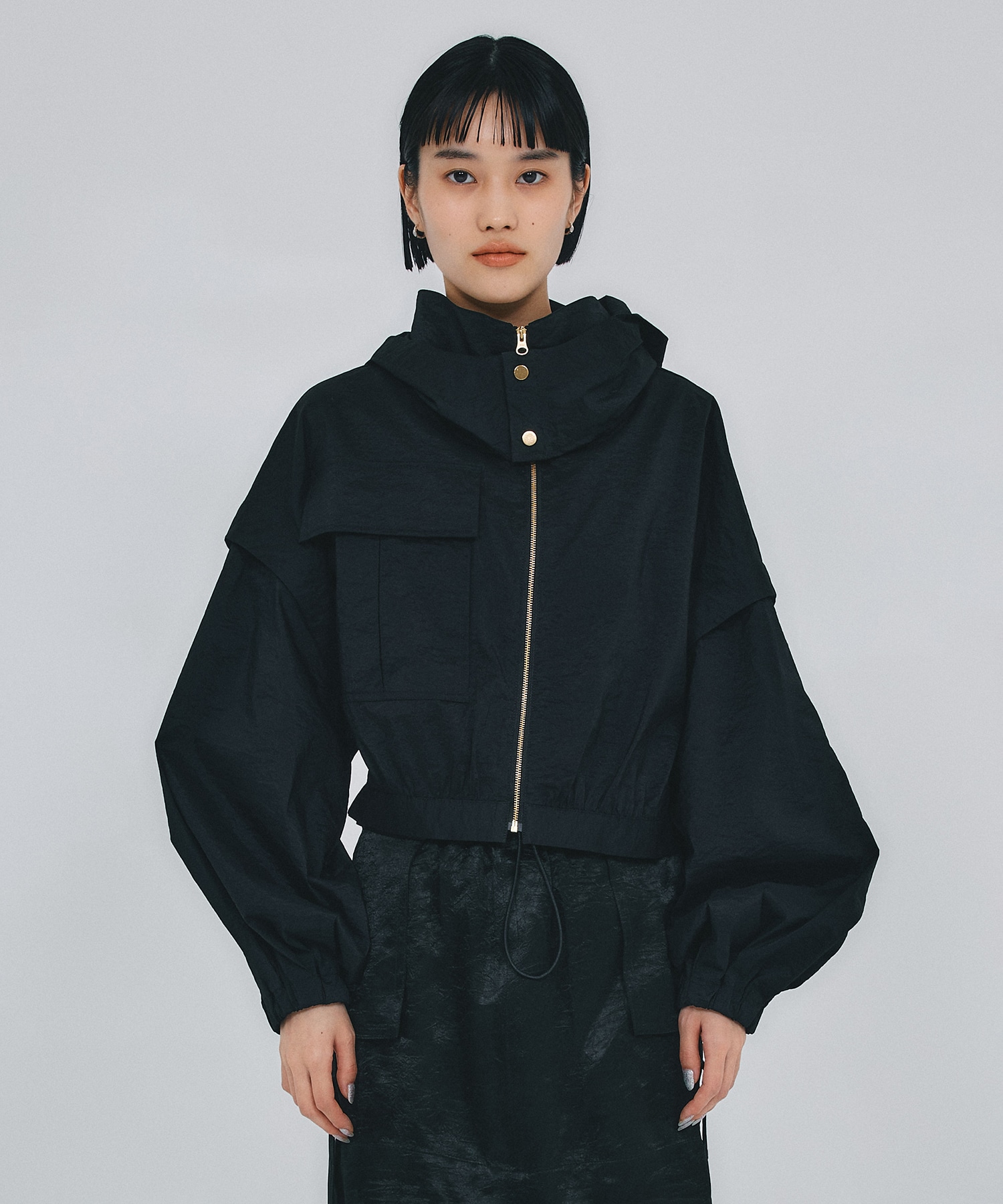 別注2WAY see-through cropped blouson THINGS THAT MATTER