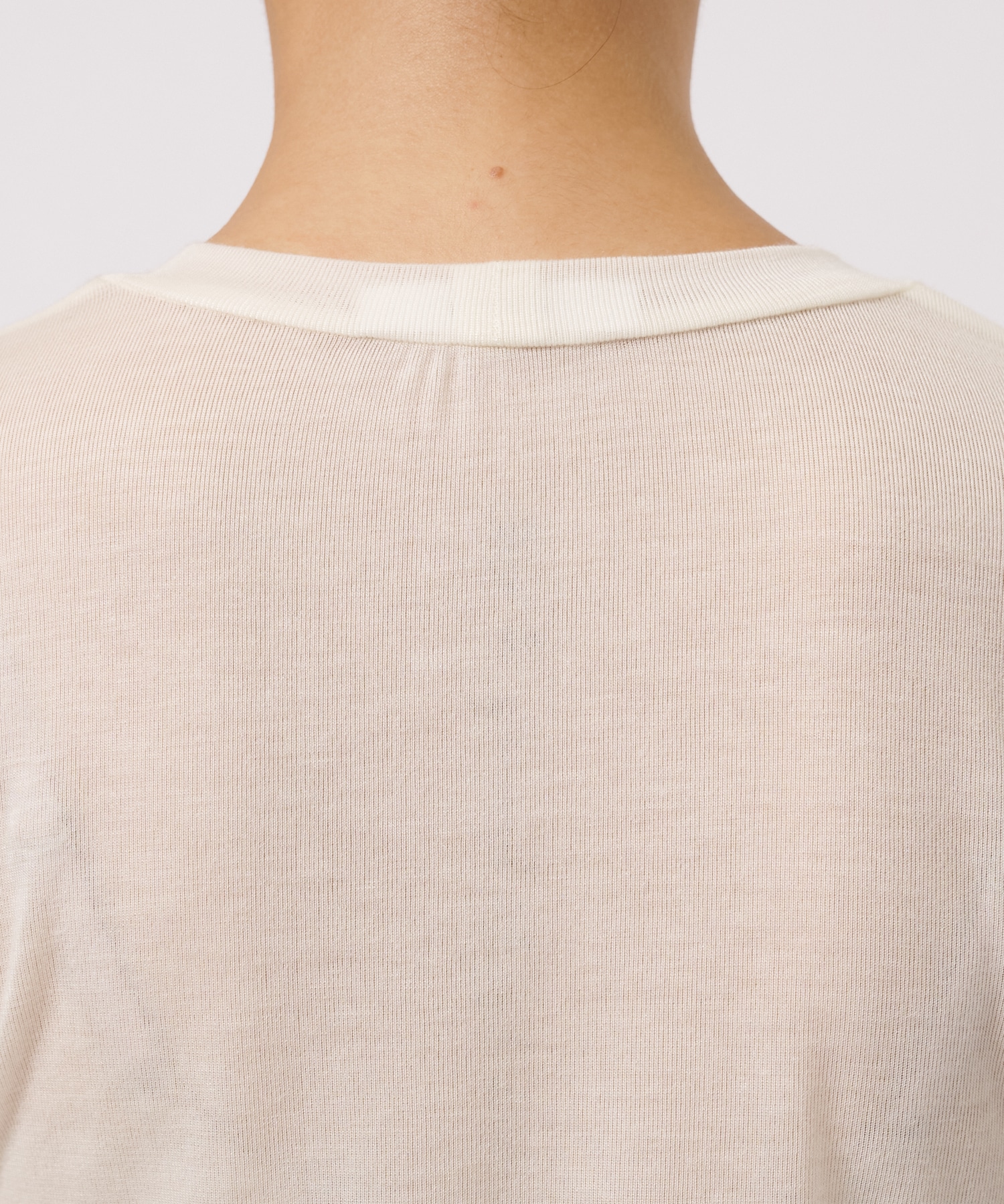別注TENCEL CASHMERE LONG SLEEVE KNIT CINOH