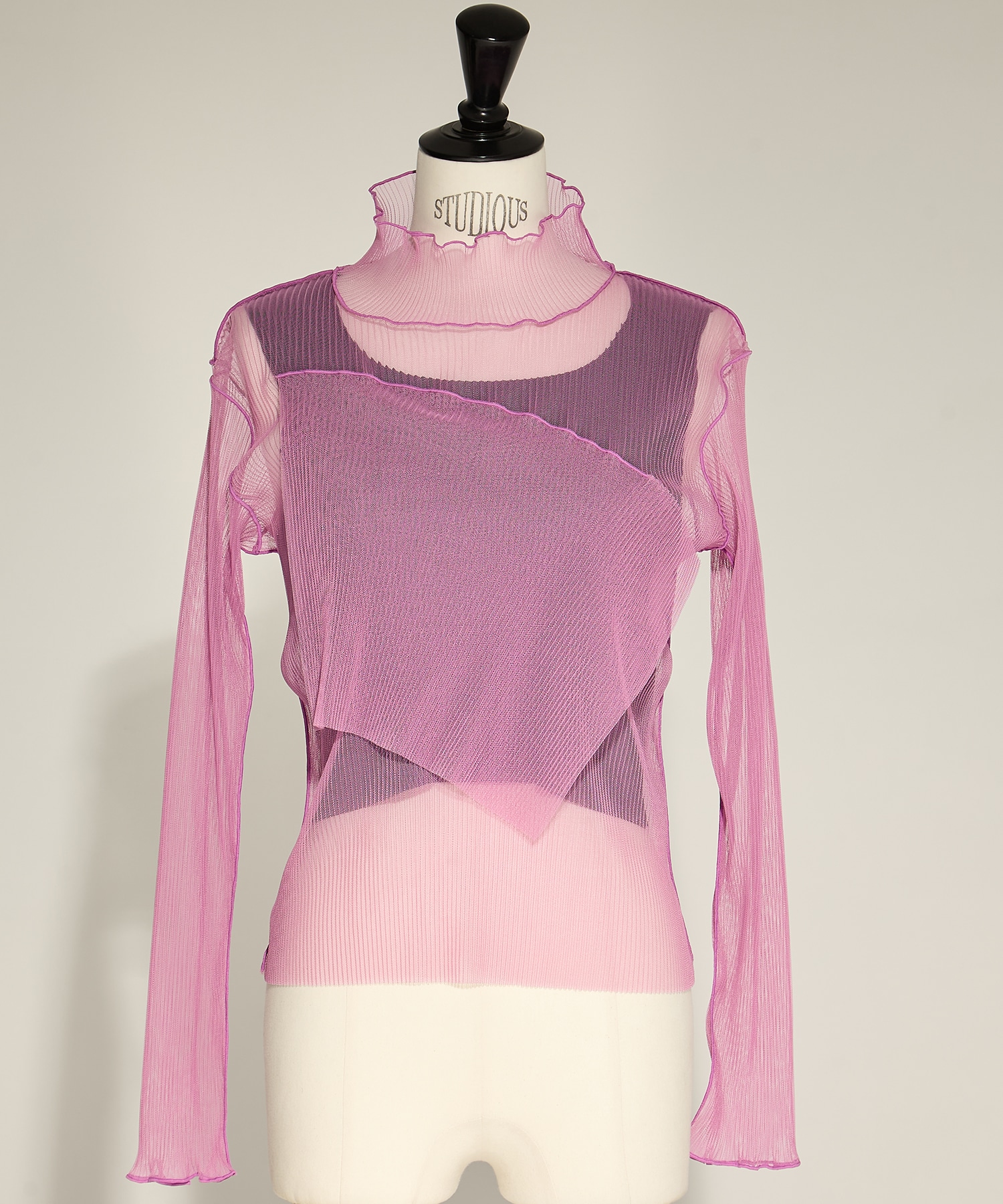SHEER LAYERED LONG SLEEVE TOP kotohayokozawa