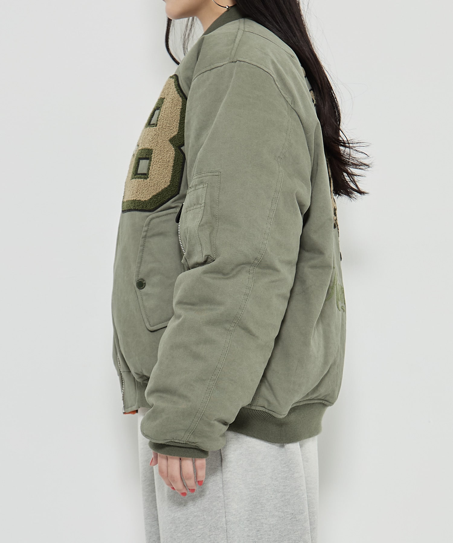 x F.M.C.D / Varsity Cotton Bomber Jacket BASICKS