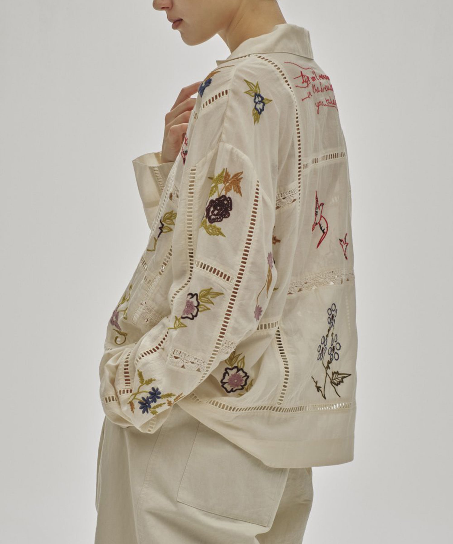 Embroidery Patchwork Shirts TODAYFUL