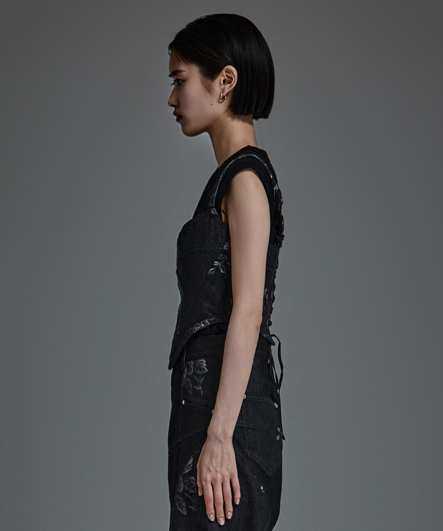 別注ROSE DENIM BUSTIER FETICO