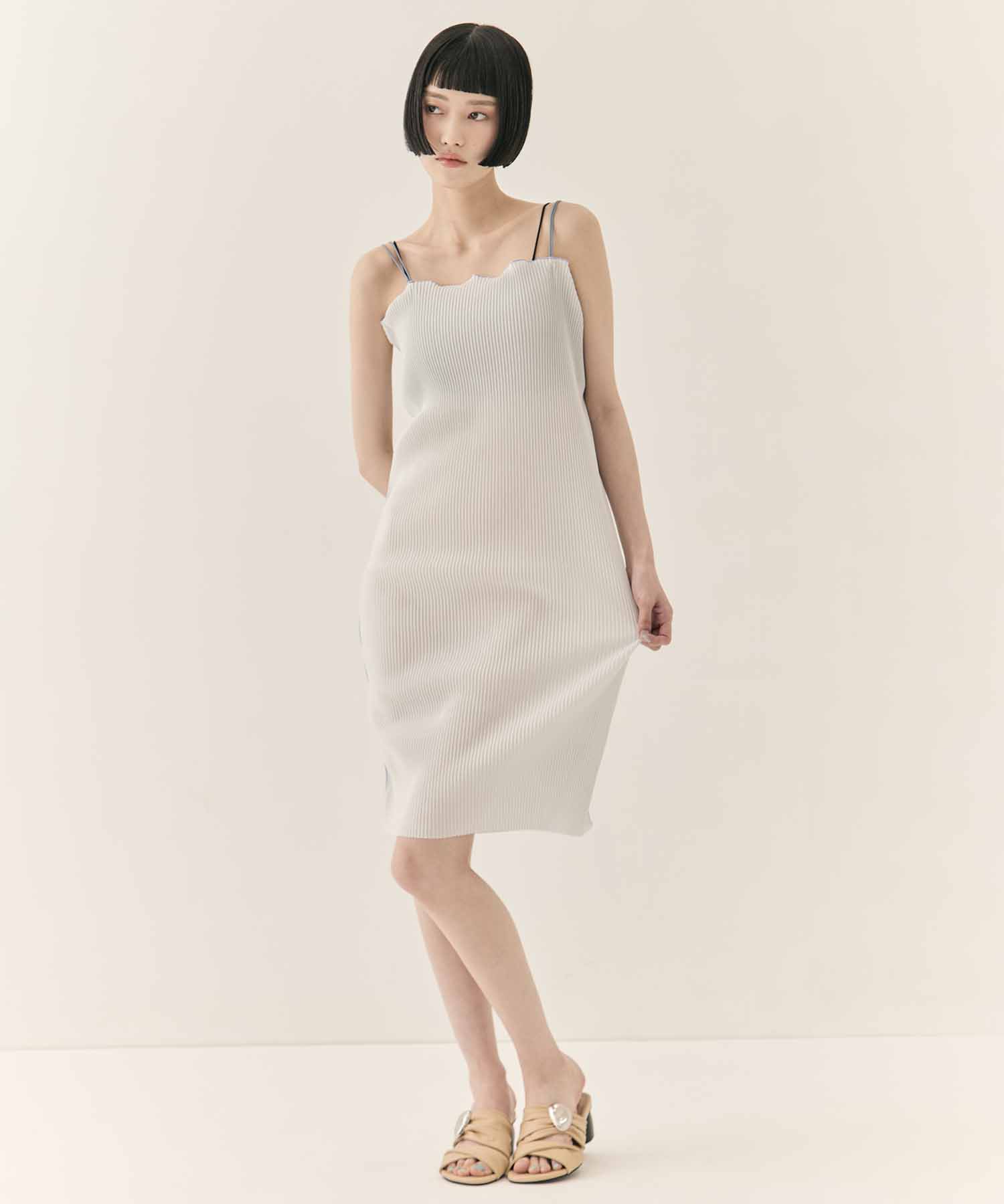 別注SHEER LAYERED SHORT SLEEVE DRESS kotohayokozawa