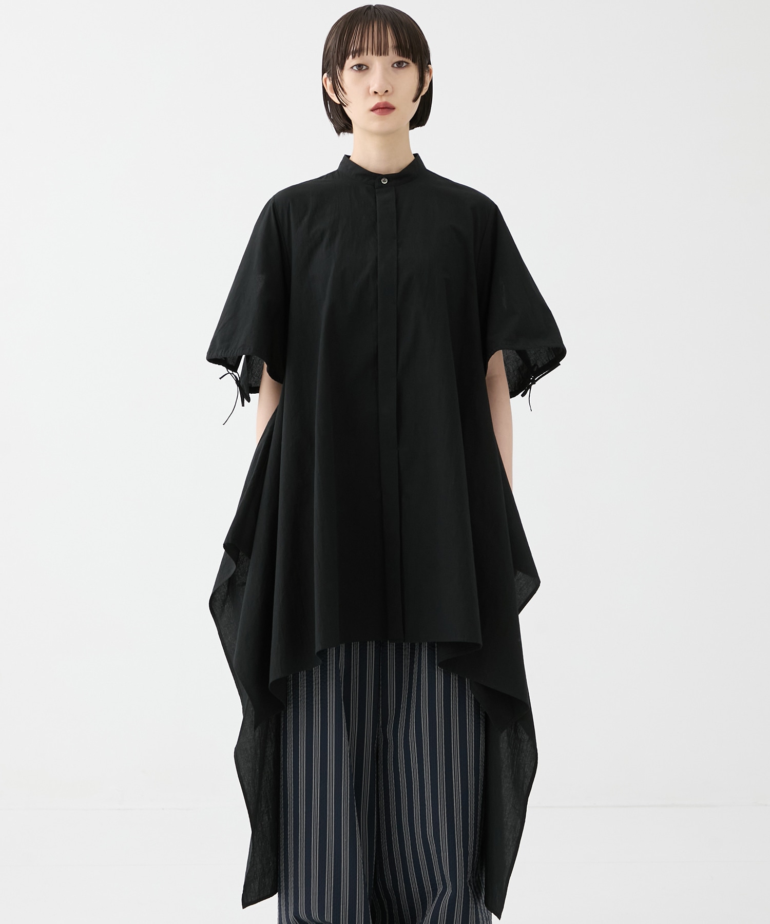 別注Coボイルサッカーケープスリーブシャツ FEMMENT