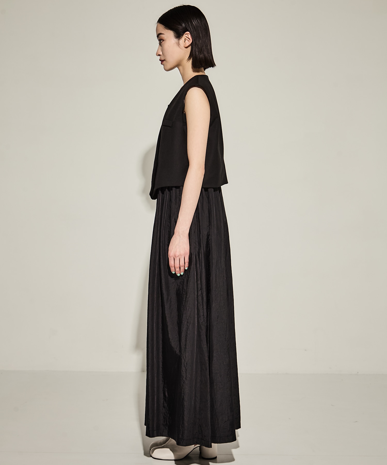 WAVE VEST WITH FLARE DRESS AMERI