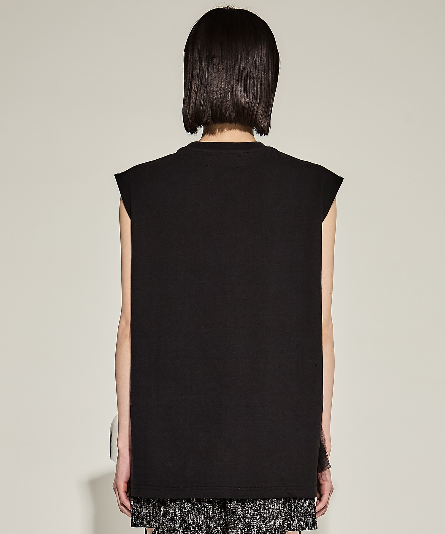 Tulle Sleeveless T-Shirt VIVIANO