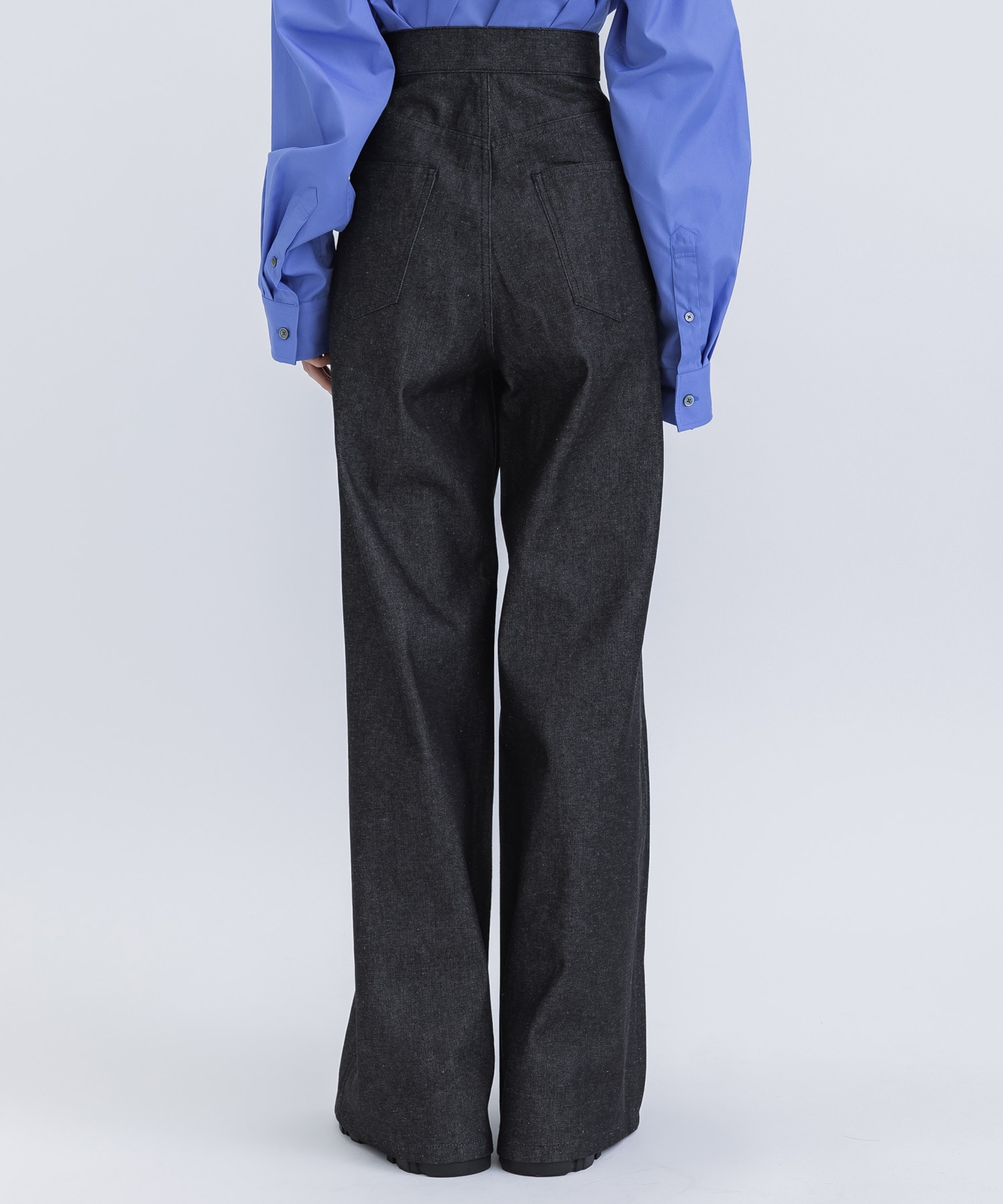 RIGID DENIM WIDE PANTS (SHORT LENGTH) JOHN LAWRENCE SULLIVAN