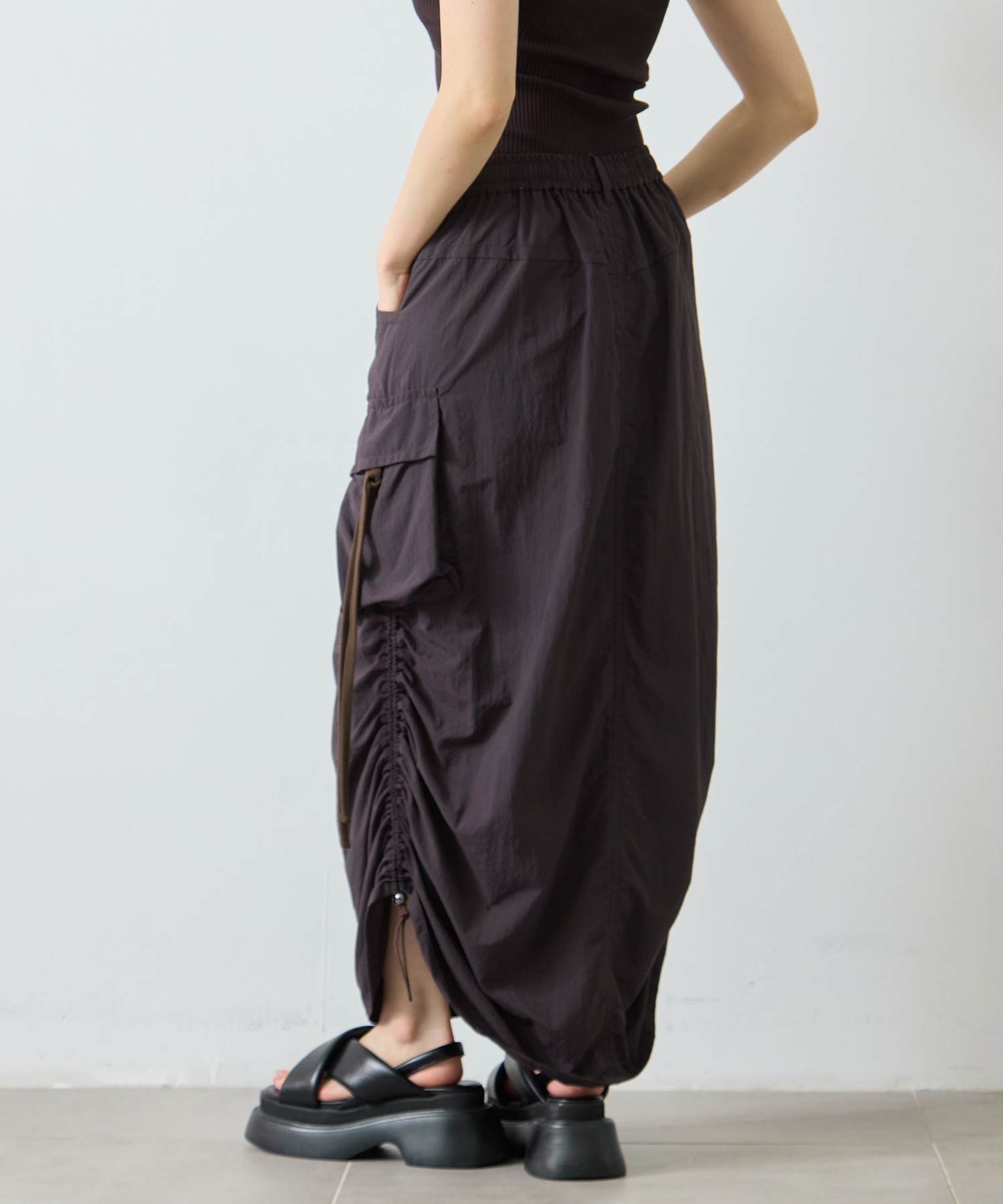 Drawstring Cargo Skirt STUDIOUS