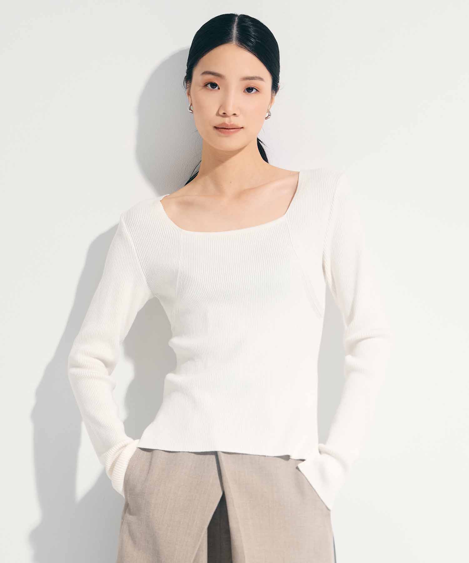 SQUARE RIB KNIT STUDIOUS