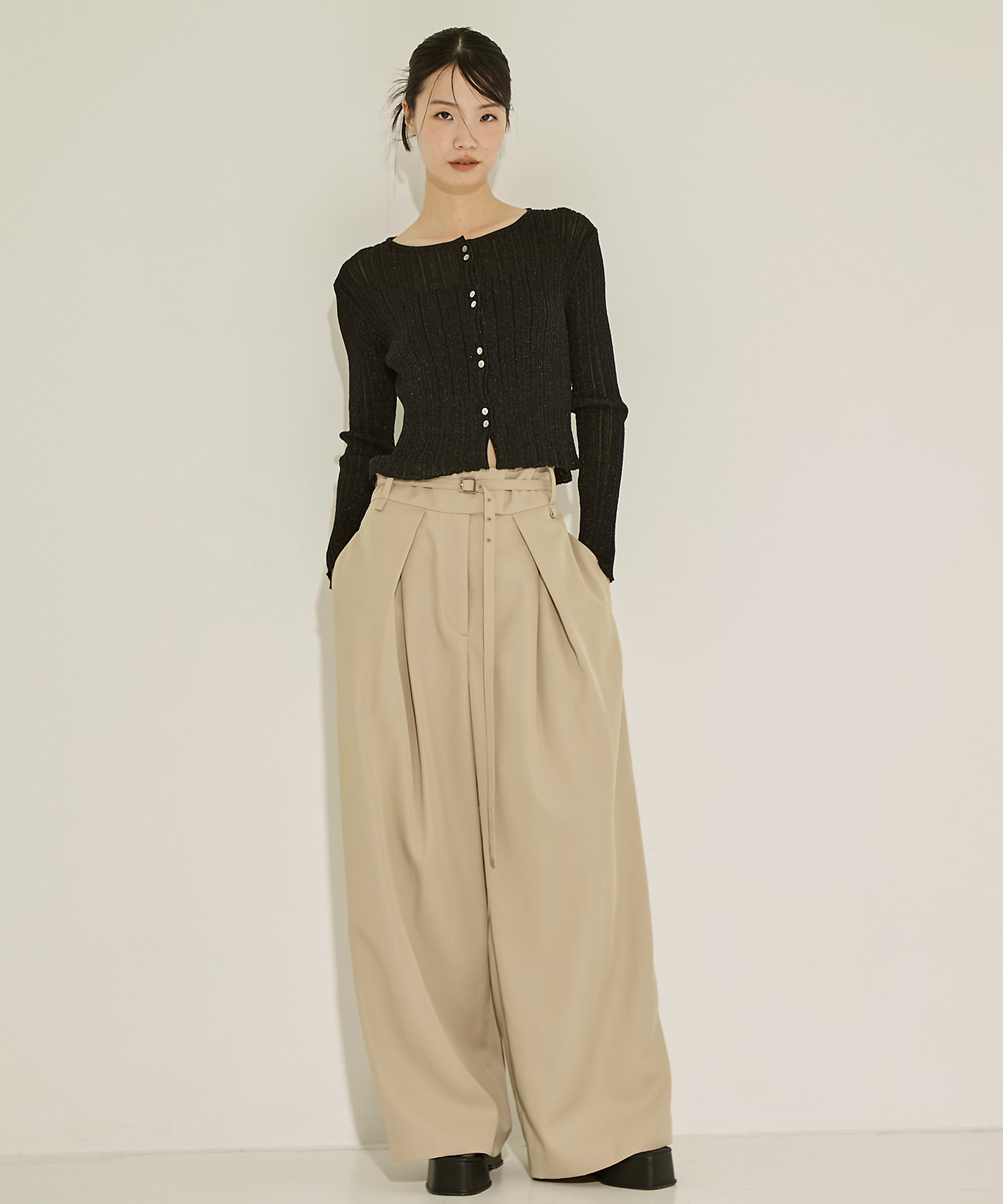 SHEER RANDOM LIB KNIT STUDIOUS