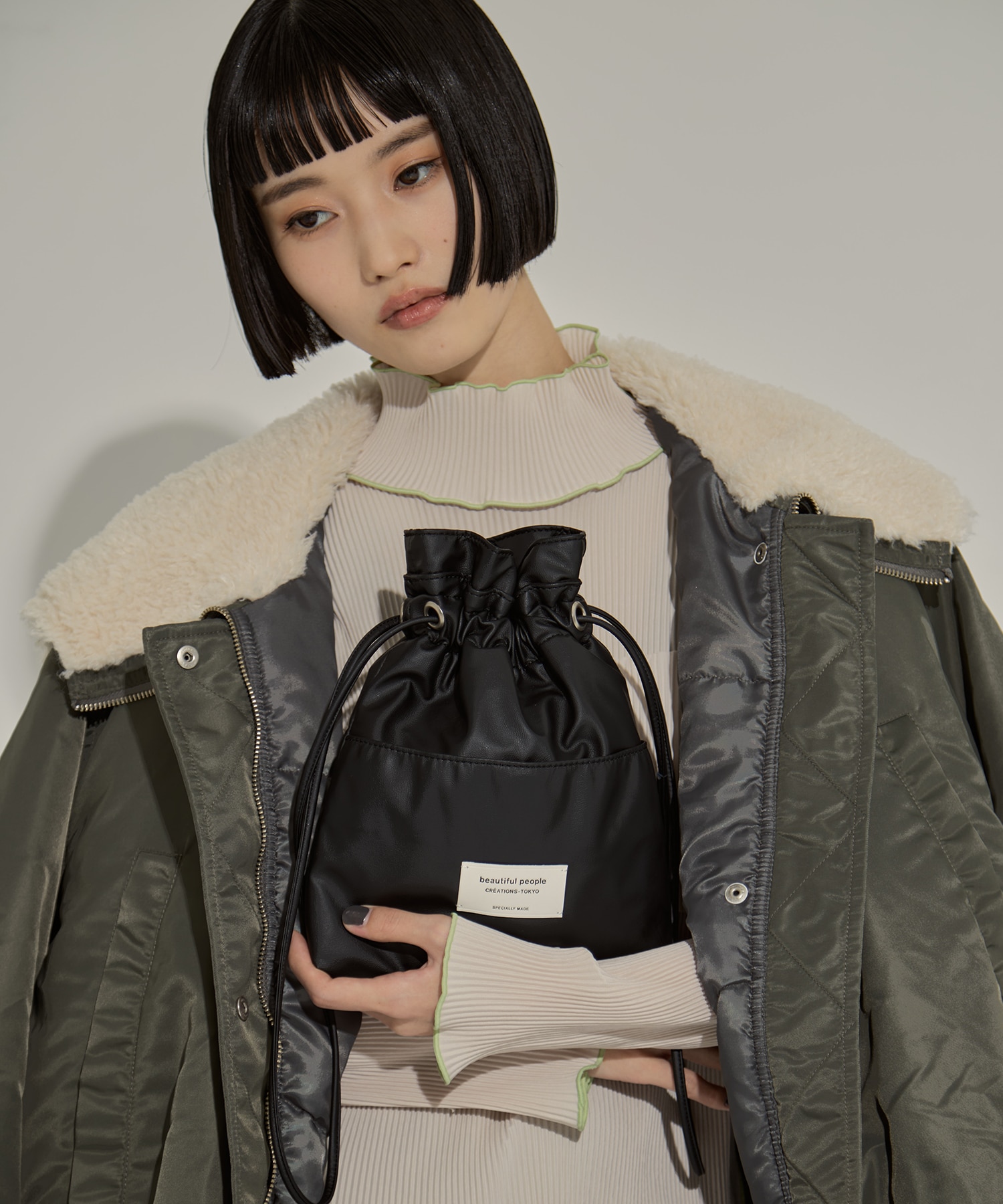 別注2wayショルダー巾着バッグ beautiful people
