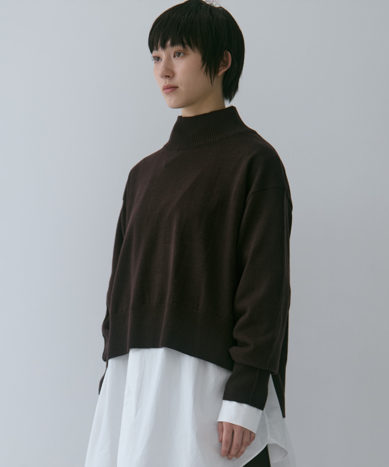 Merino Wool Turtle Neck Knit STUDIOUS