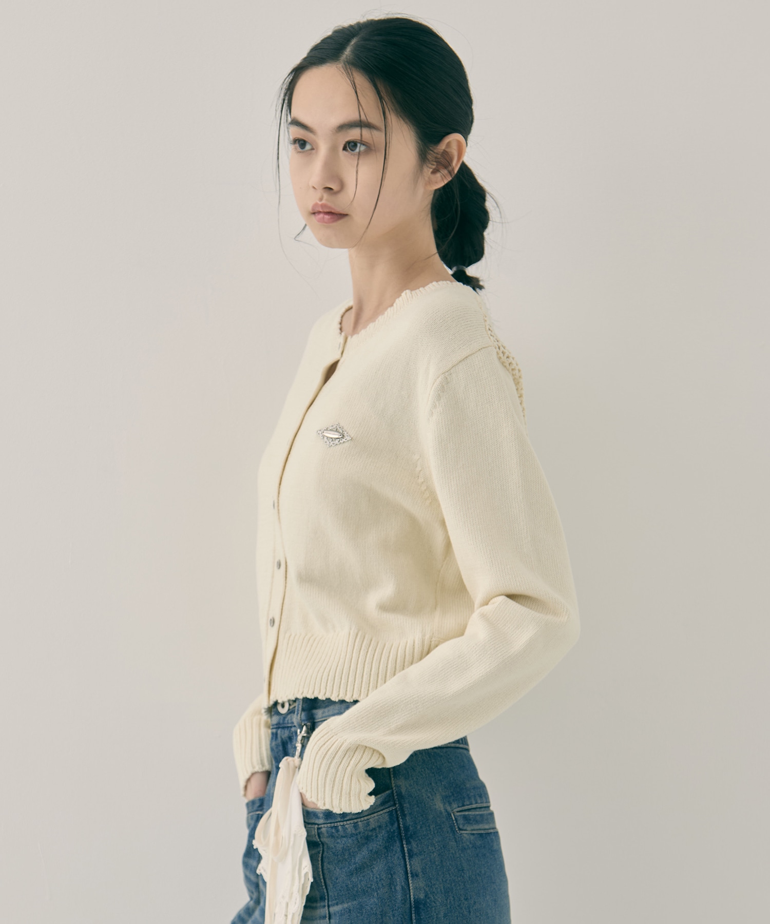 Cupid in HEAVEN crochet knit cardigan tanakadaisuke