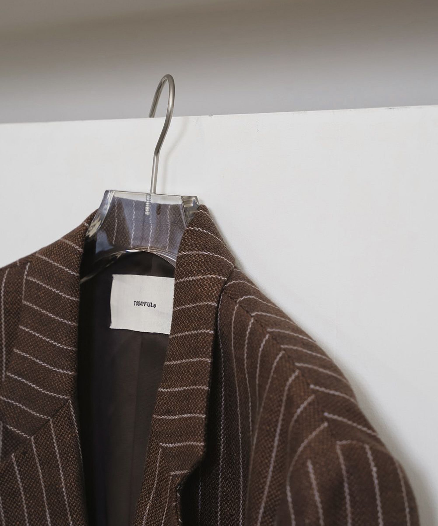 Boyfriend Stripe Linen Jacket TODAYFUL