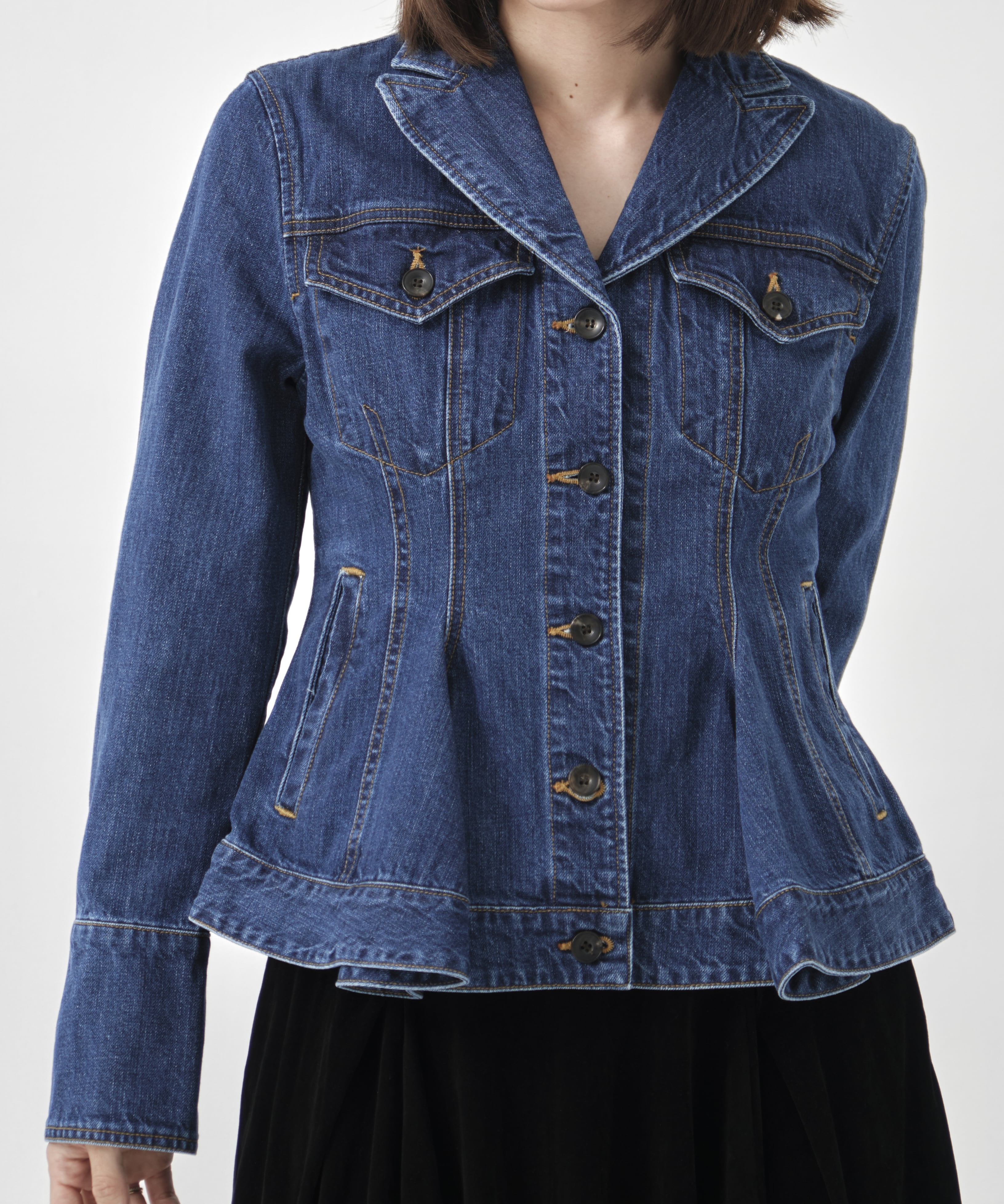 ORGANIC COTTON TAILORED DENIM JACKET FETICO