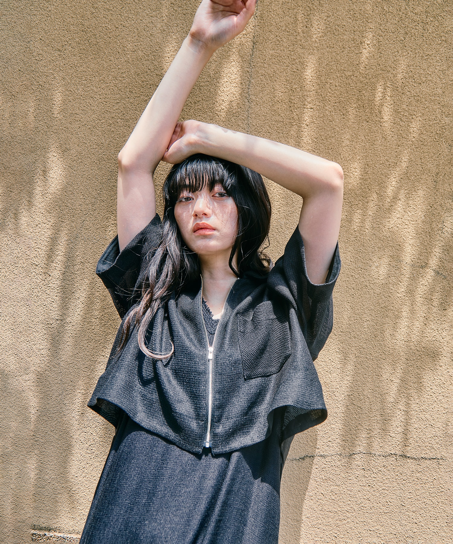 Washable Mesh Blouson STUDIOUS