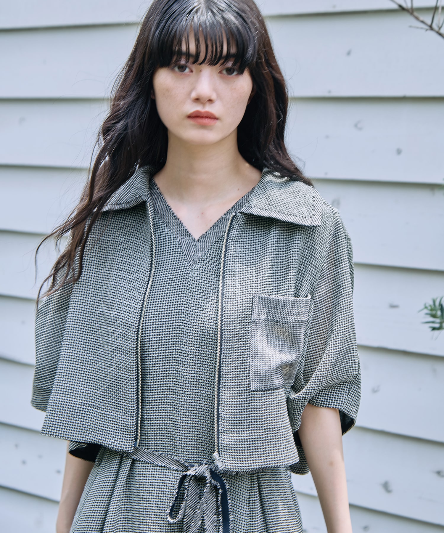 Washable Mesh Blouson STUDIOUS