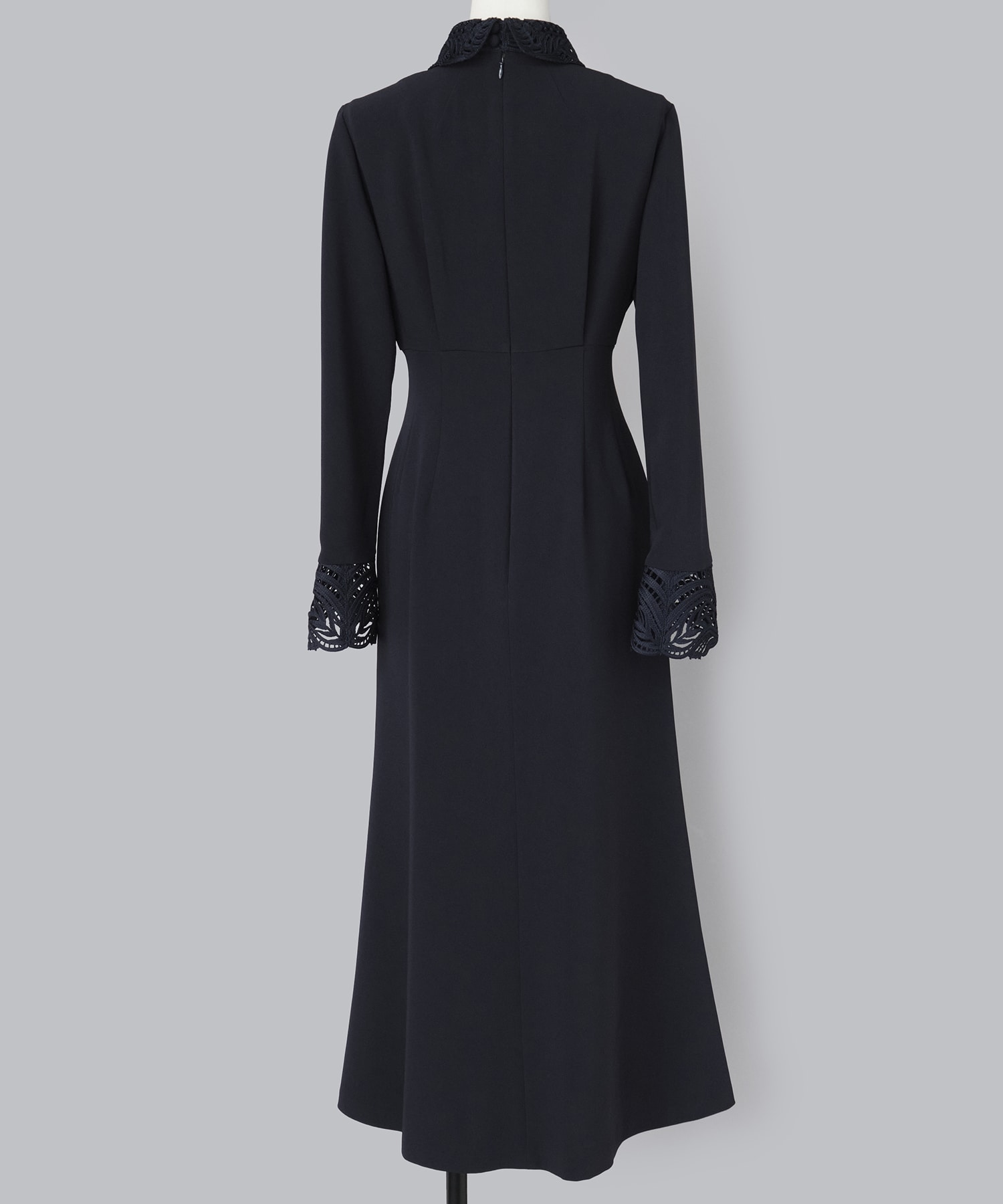 Triacetate Polyester Embroidered Dress Mame Kurogouchi