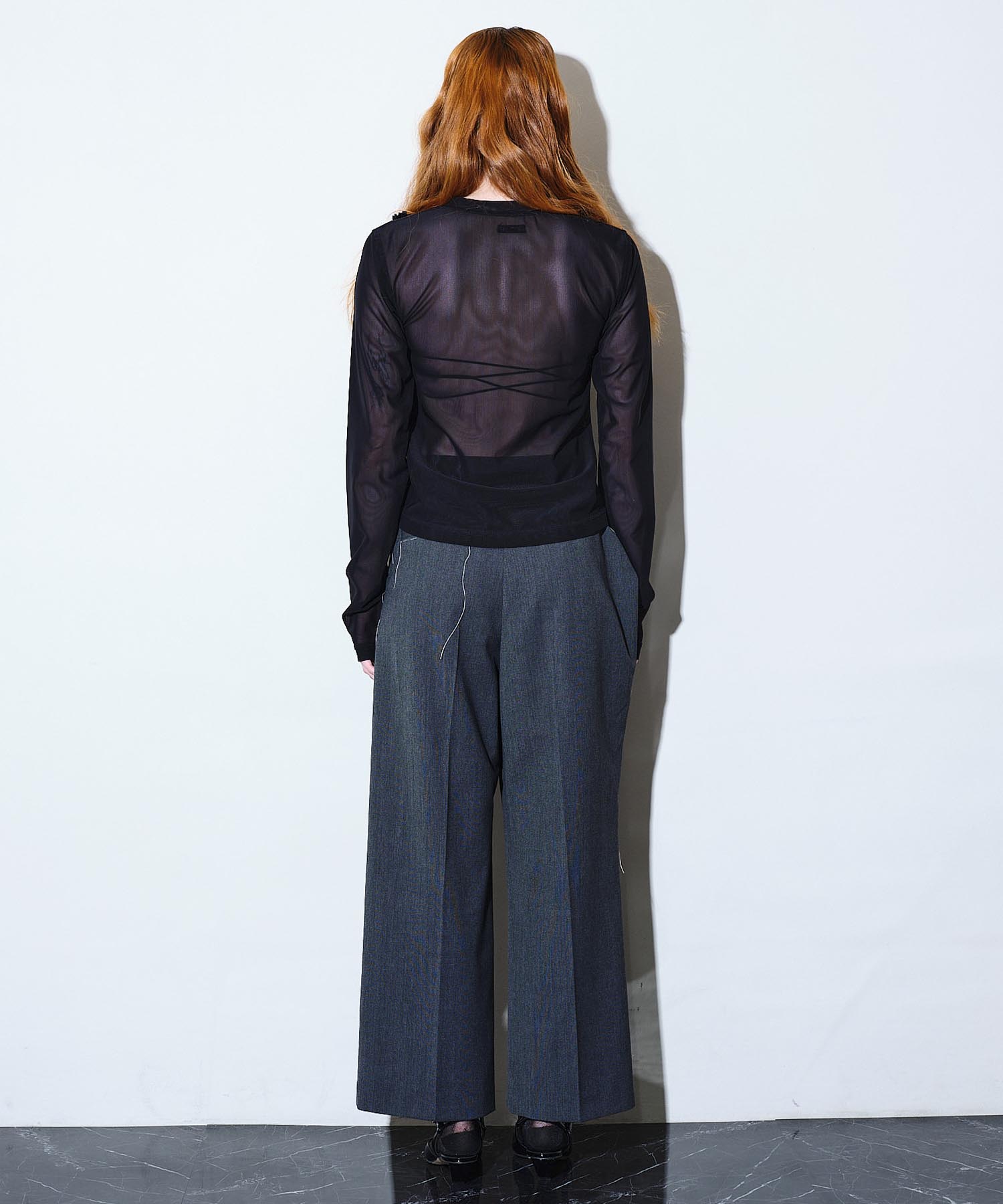 Daria motif tulle cardigan HEELAL