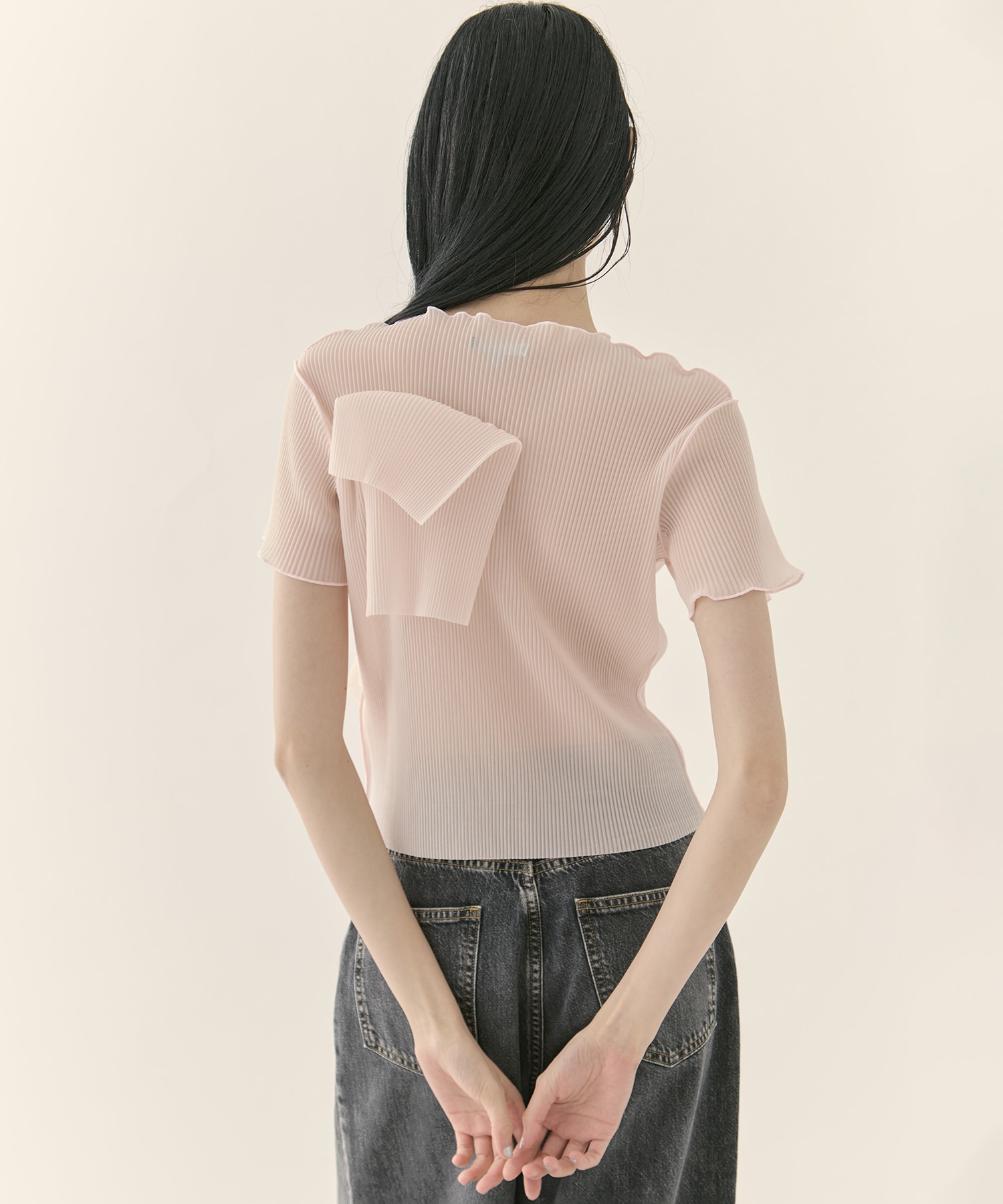 別注 SHEER SHORT SLEEVE TOP kotohayokozawa