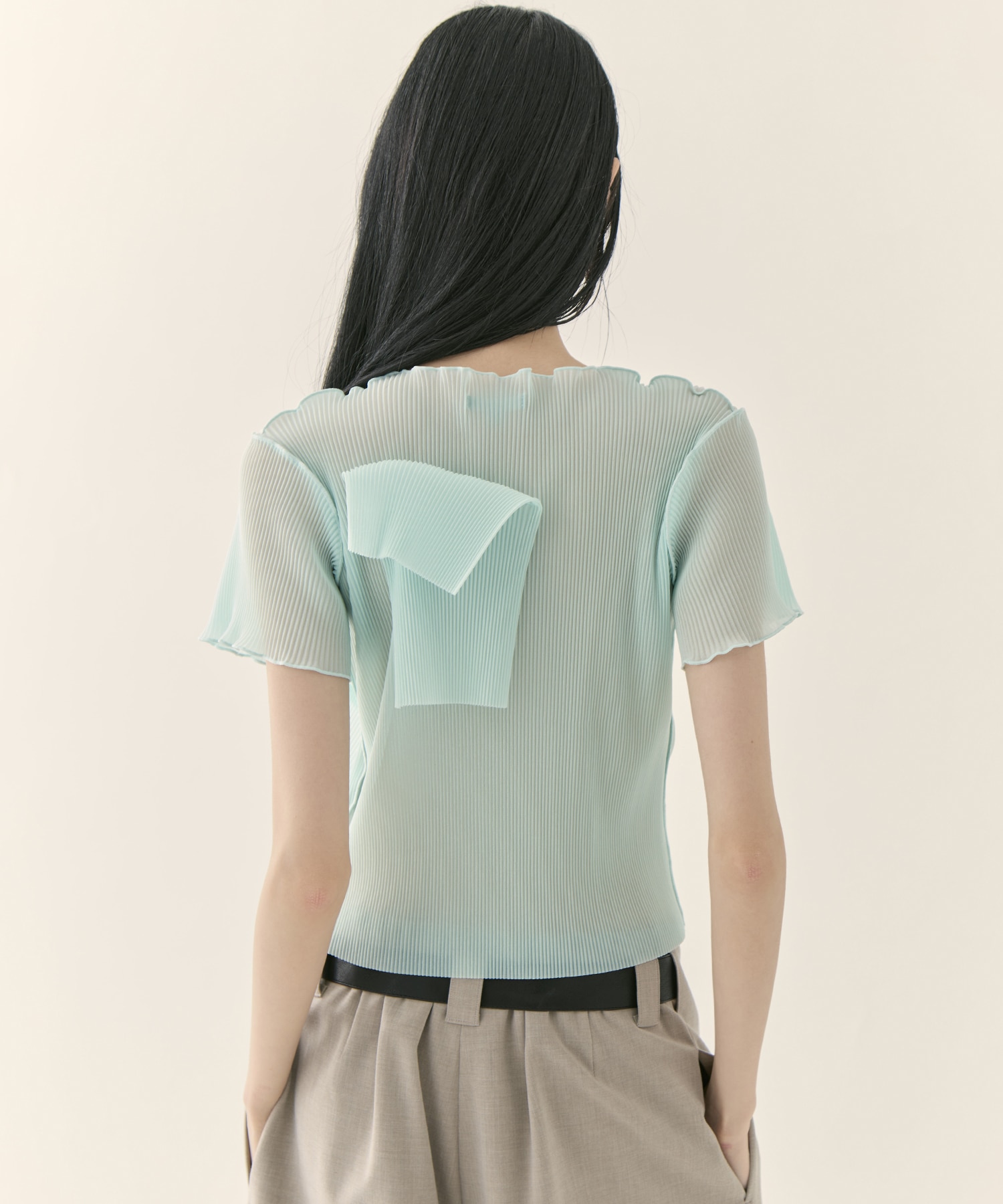 別注 SHEER SHORT SLEEVE TOP kotohayokozawa