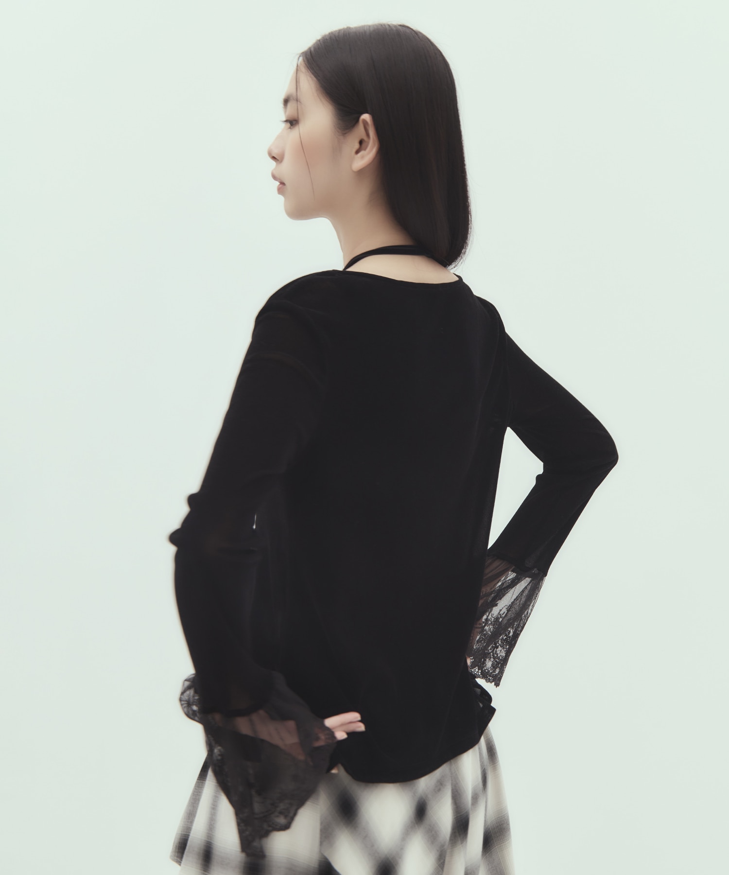 flocky tulle pullover tanakadaisuke